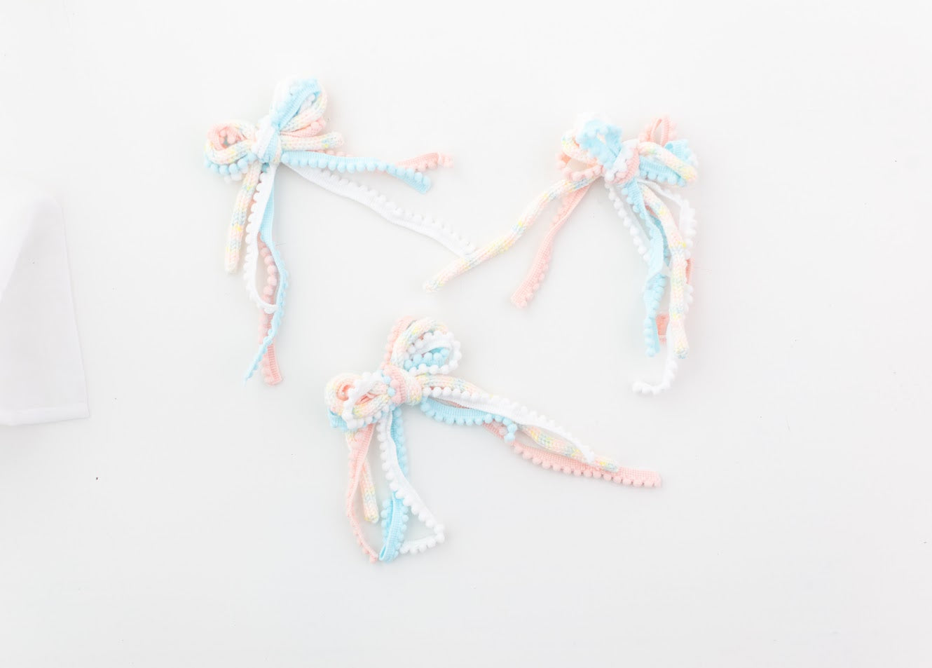 Textured Hair Bow - Dreamy Pastels