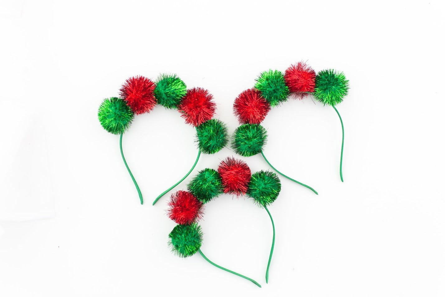 Pom Pom Headband - Tinsel on Top