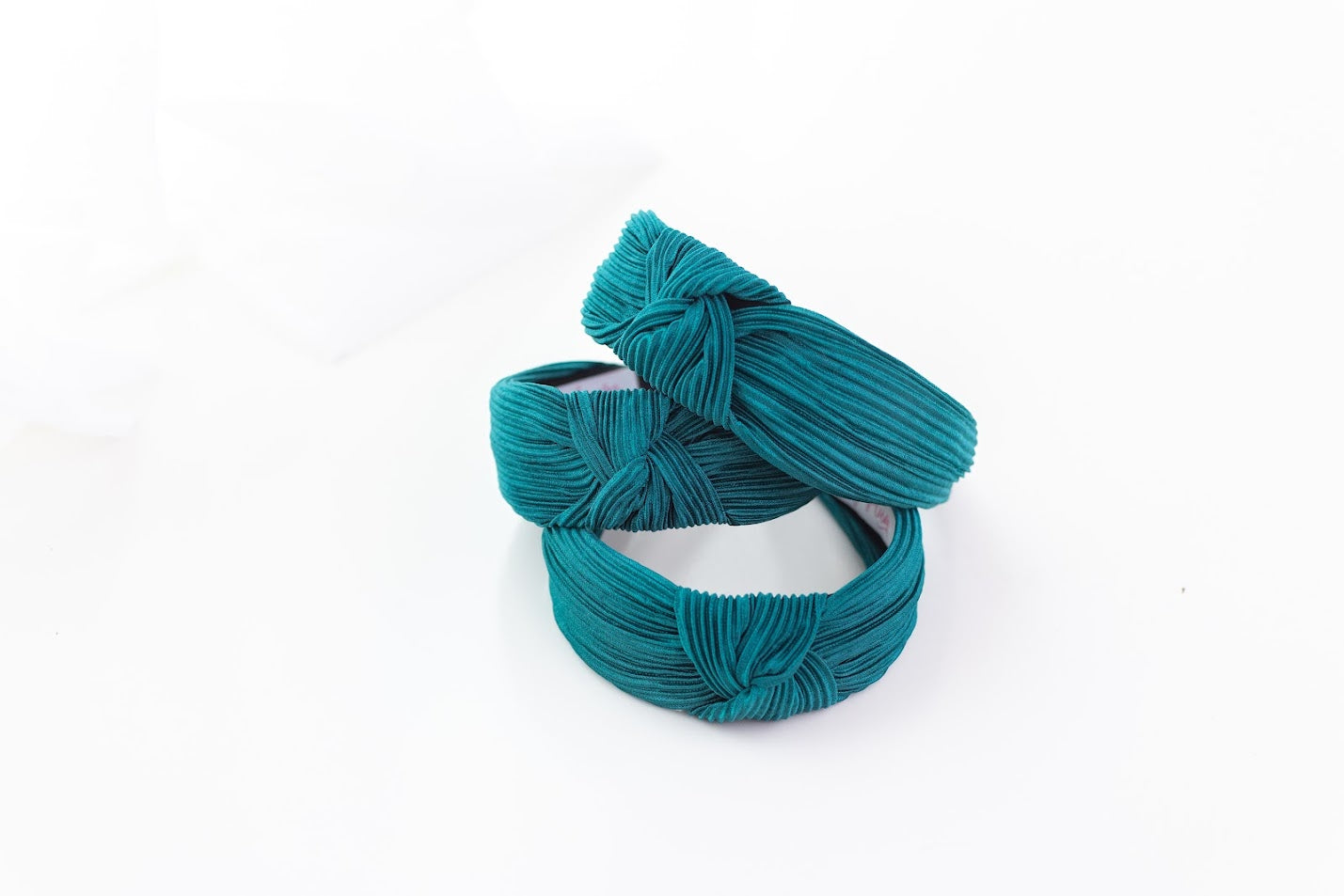 Knot Satin Headband - Evergreen