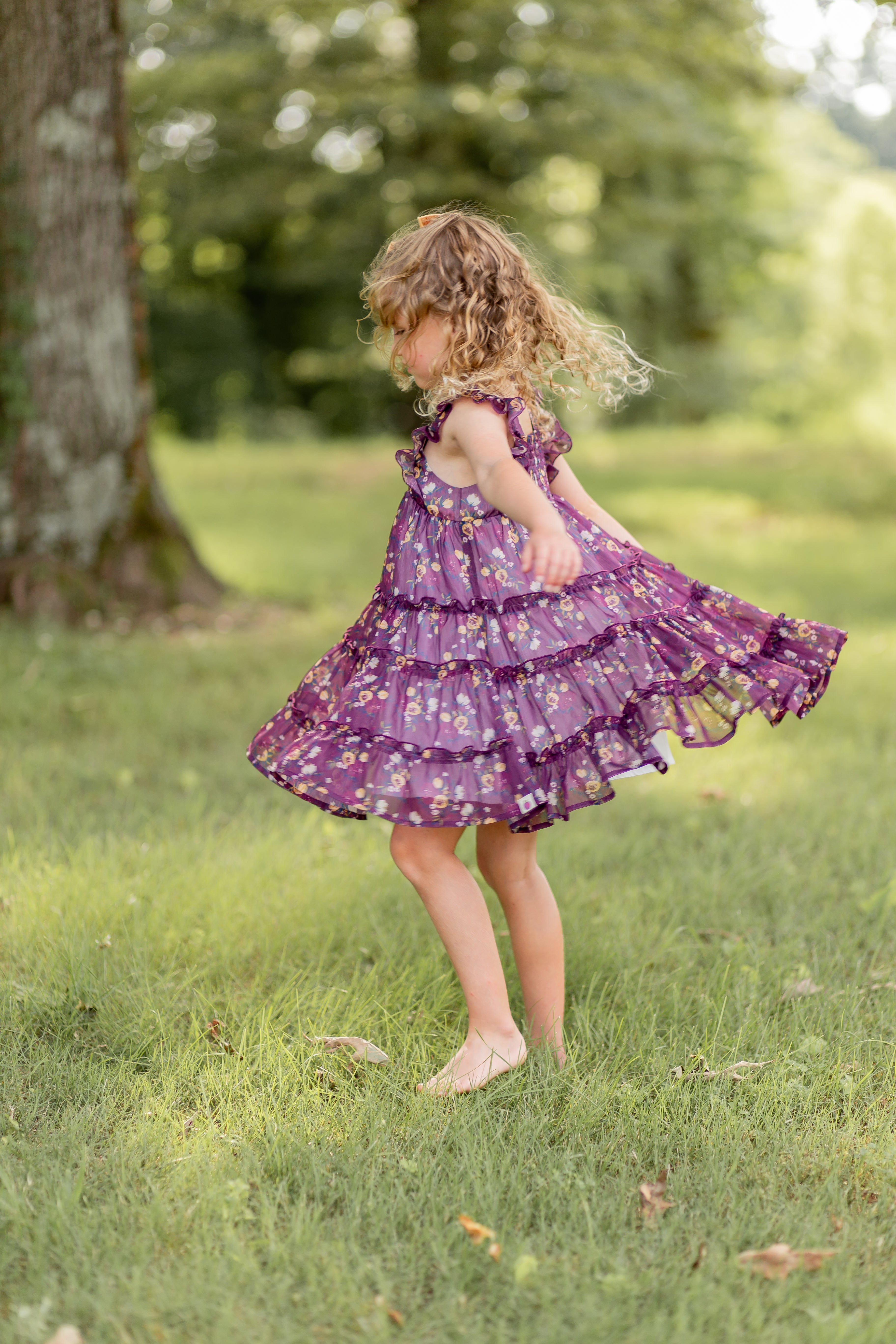 Brielle Shimmer Dress - Moonlit Peony (Pre-Order)