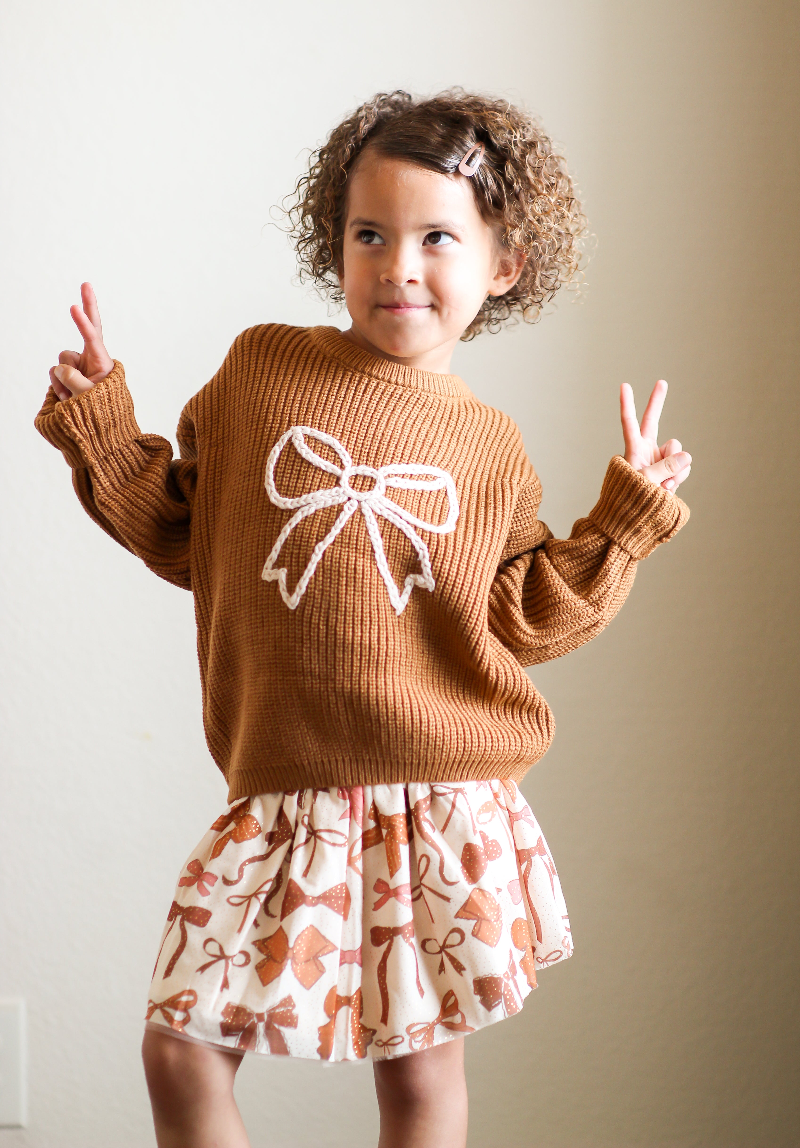 Sweet Wink Sweater - Open Bow Knit