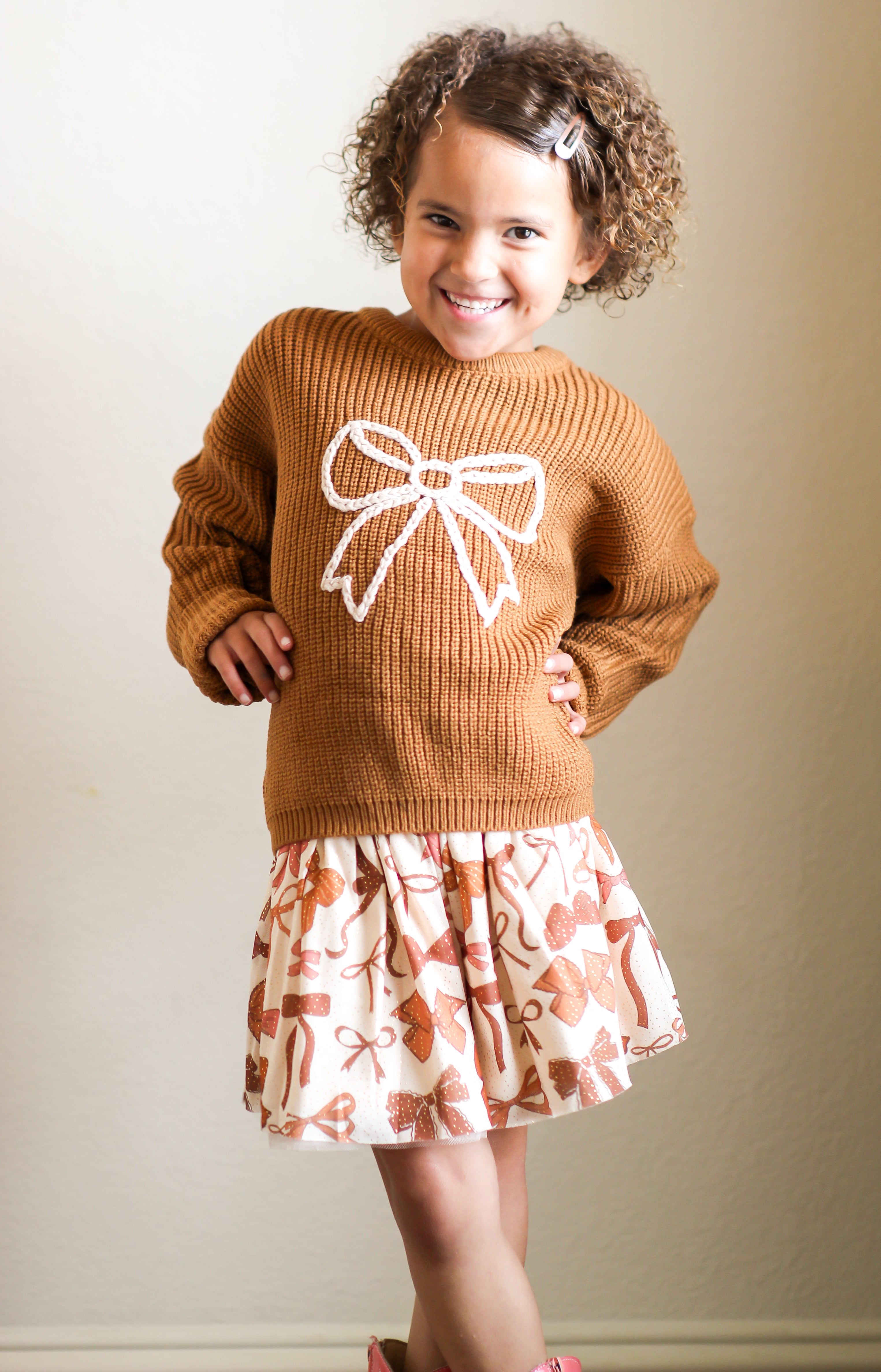 Sweet Wink Sweater - Open Bow Knit