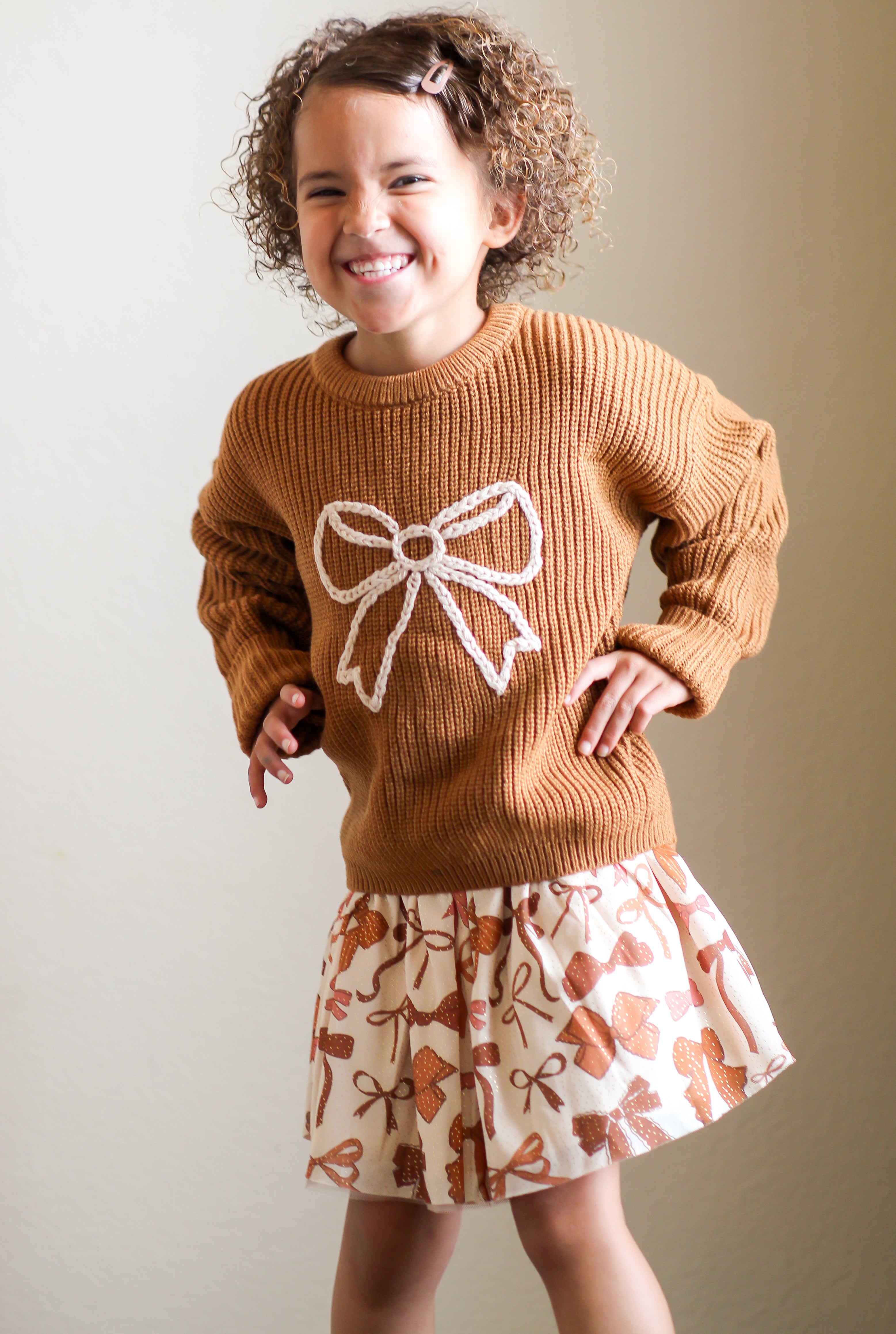 Sweet Wink Sweater - Open Bow Knit