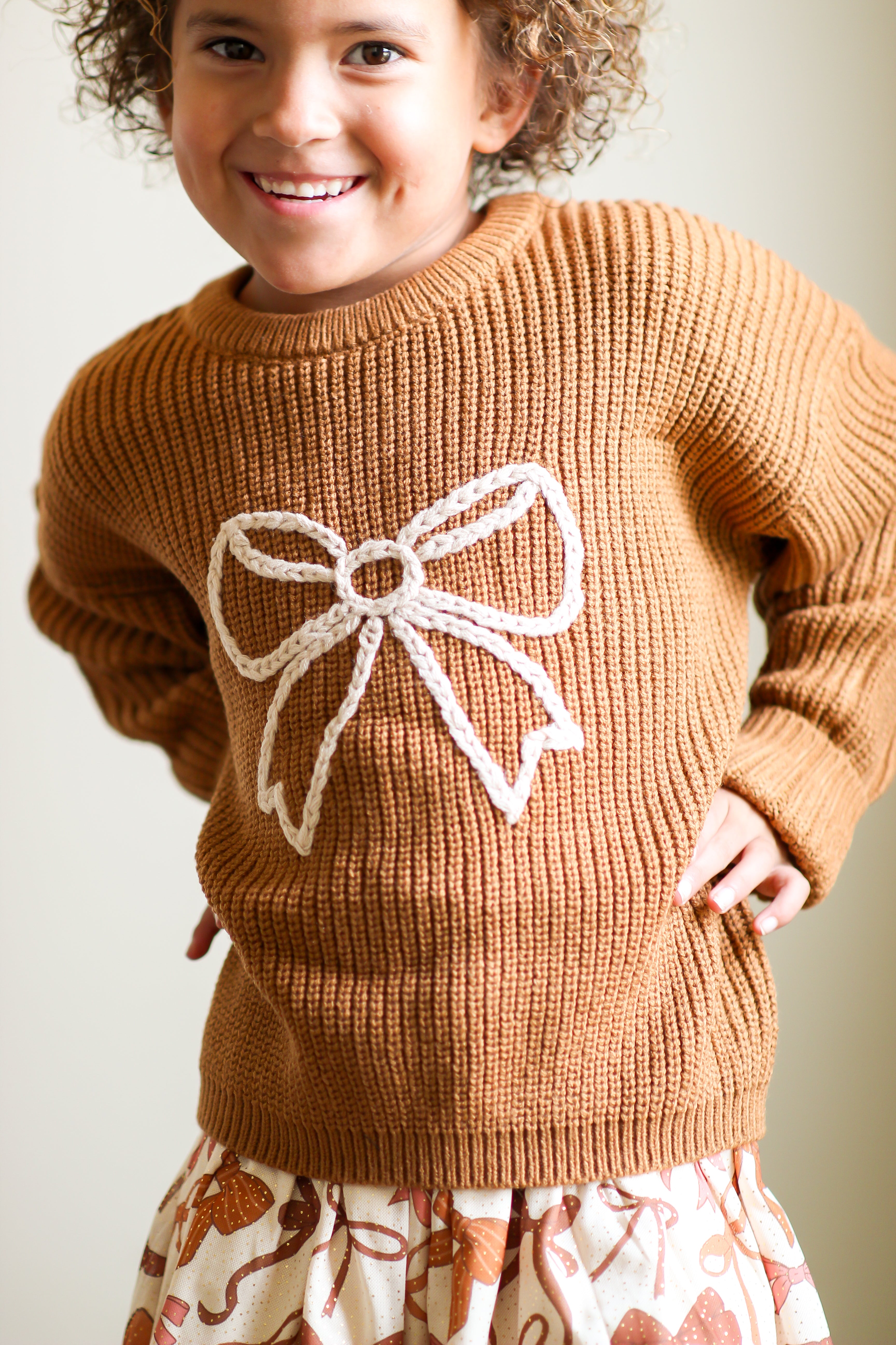 Sweet Wink Sweater - Open Bow Knit