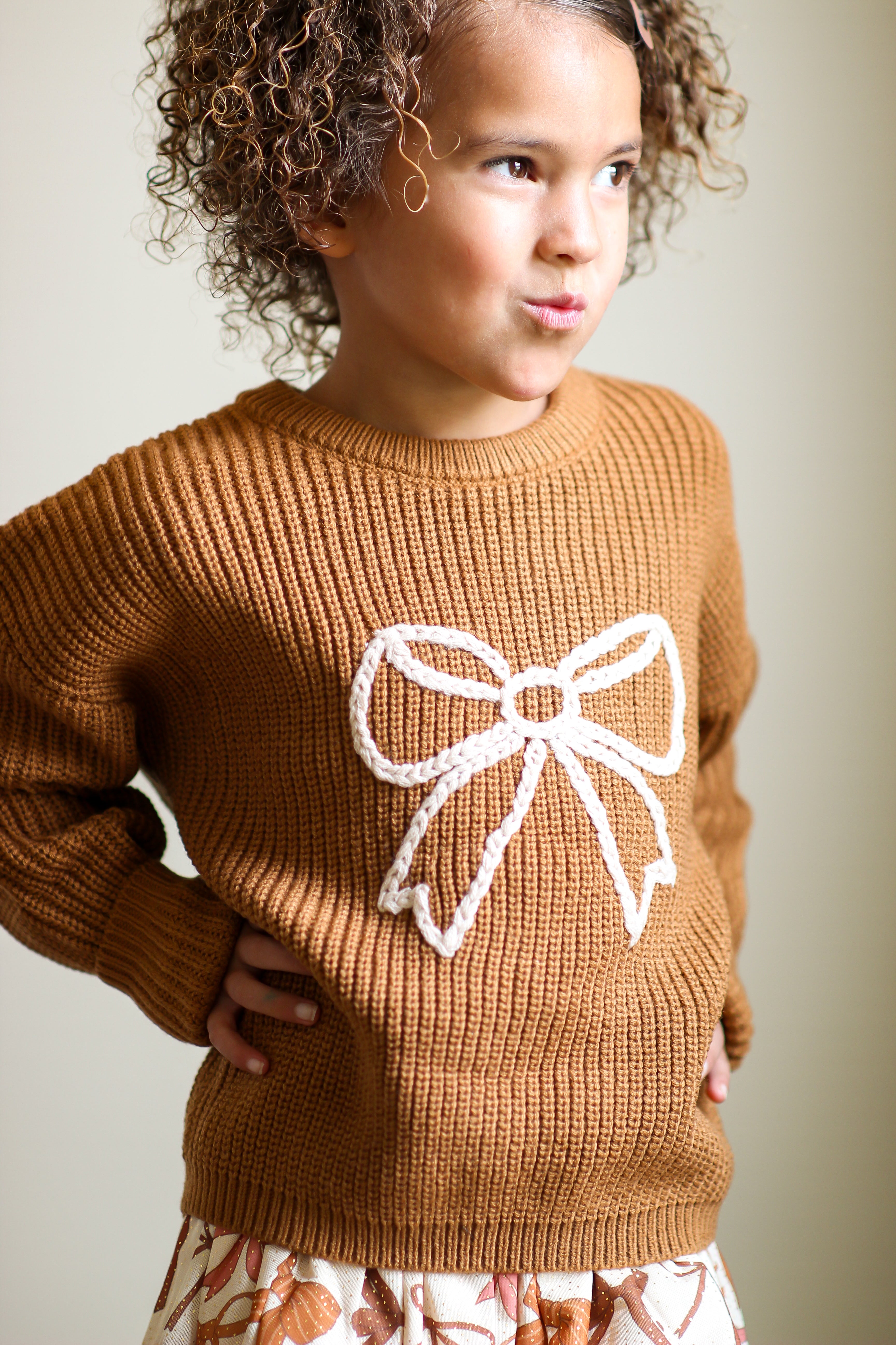 Sweet Wink Sweater - Open Bow Knit