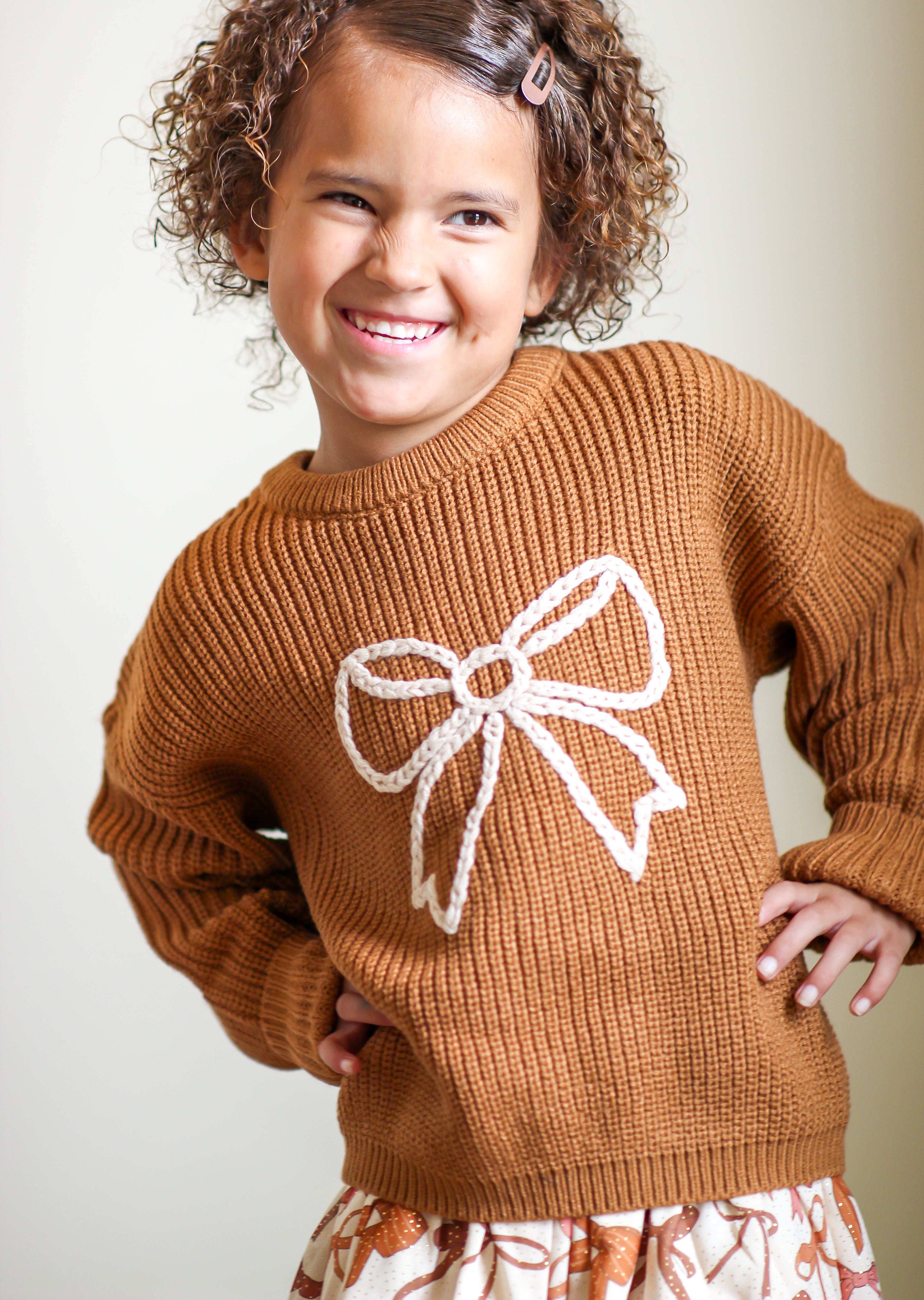 Sweet Wink Sweater - Open Bow Knit