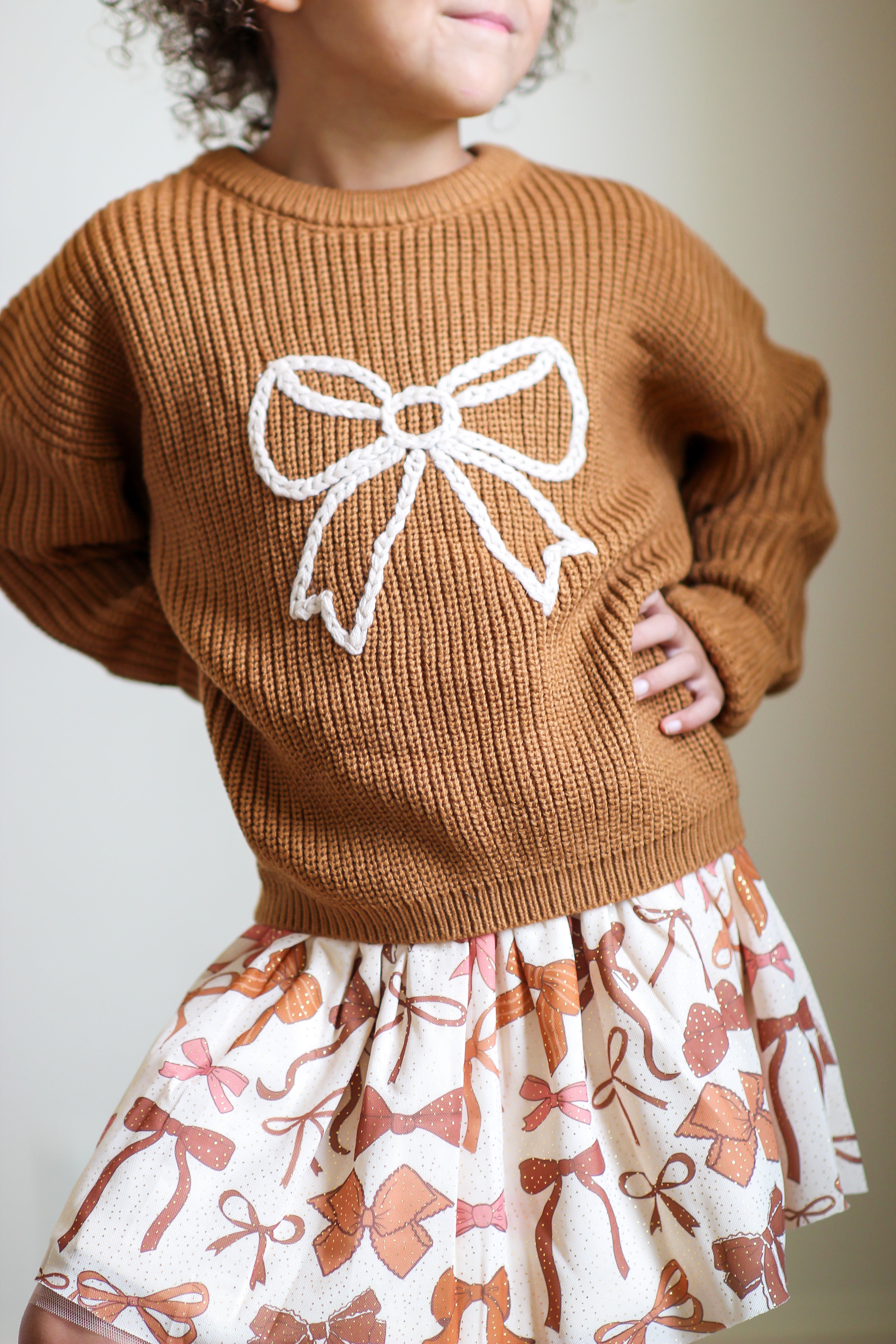Sweet Wink Sweater - Open Bow Knit