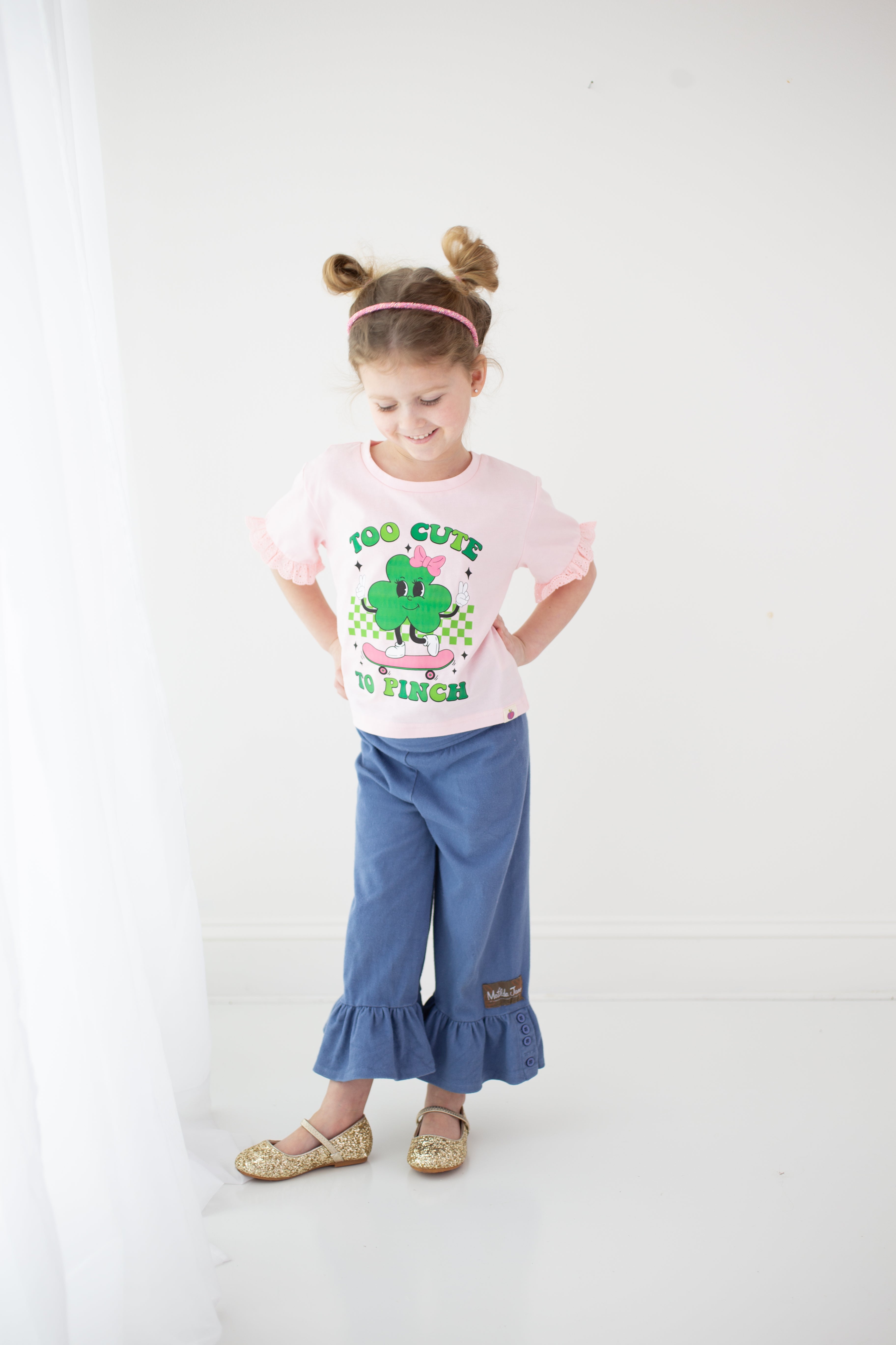 Too Cute To Pinch Eyelet Tee (Pre-Order)