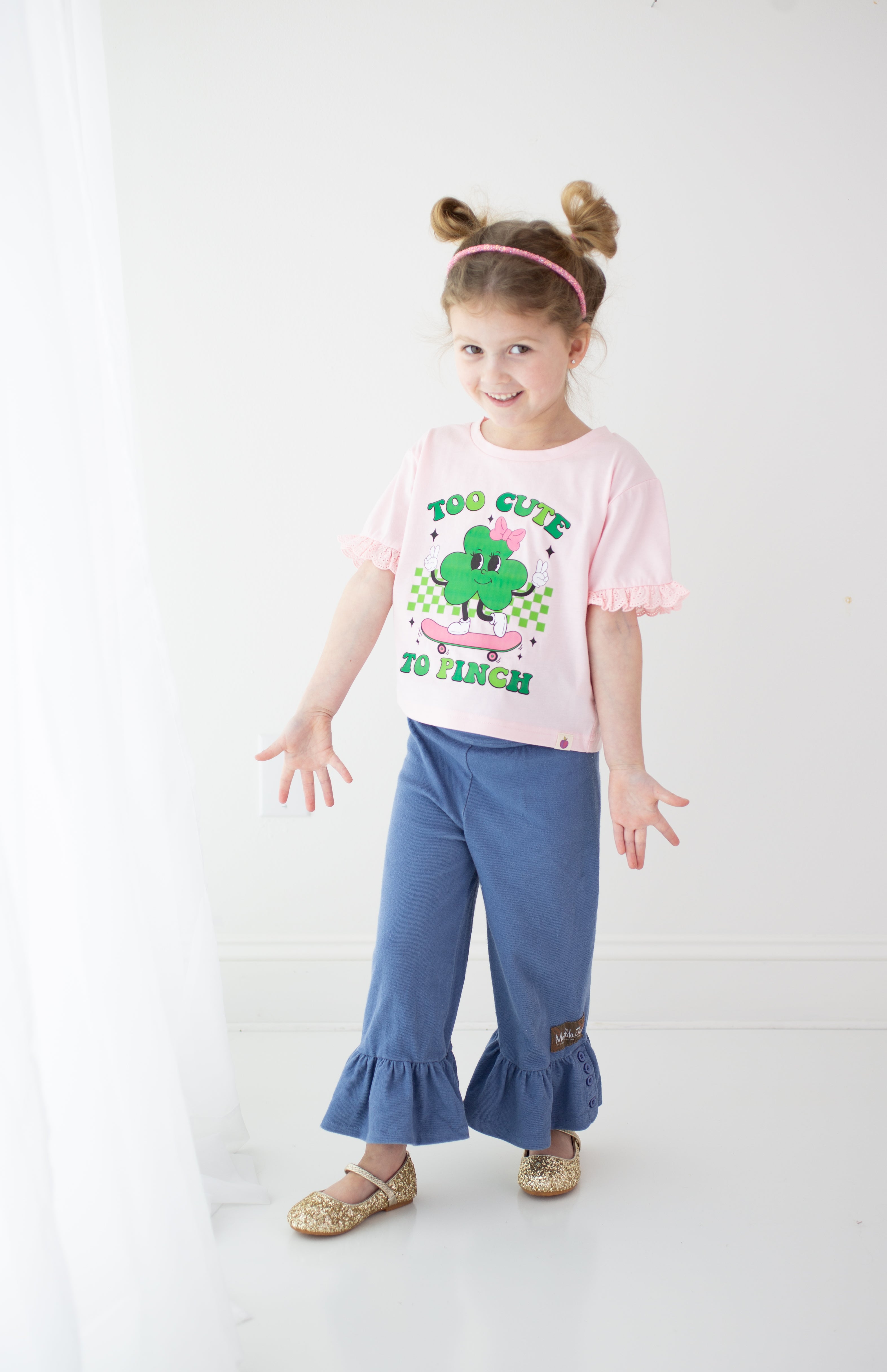 Too Cute To Pinch Eyelet Tee (Pre-Order)