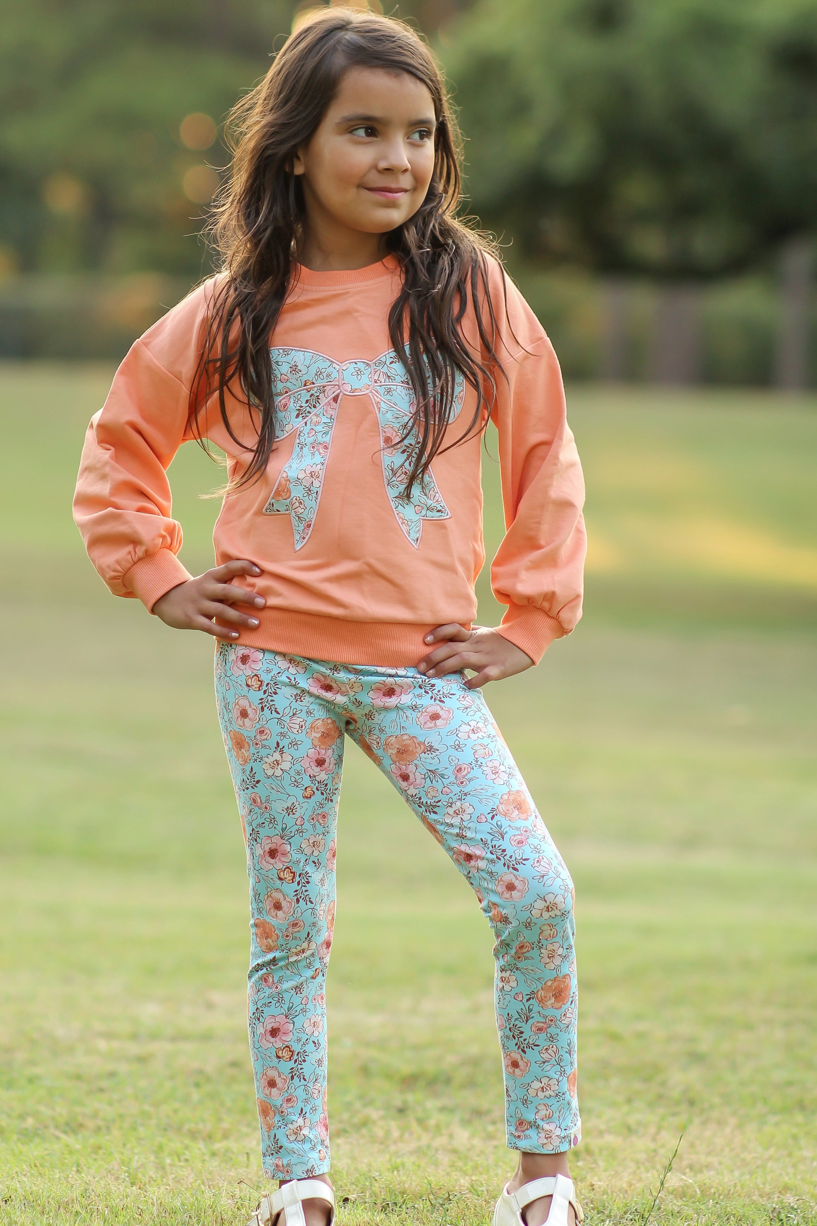 Leggings - Tangerine Tides (Pre-Order)