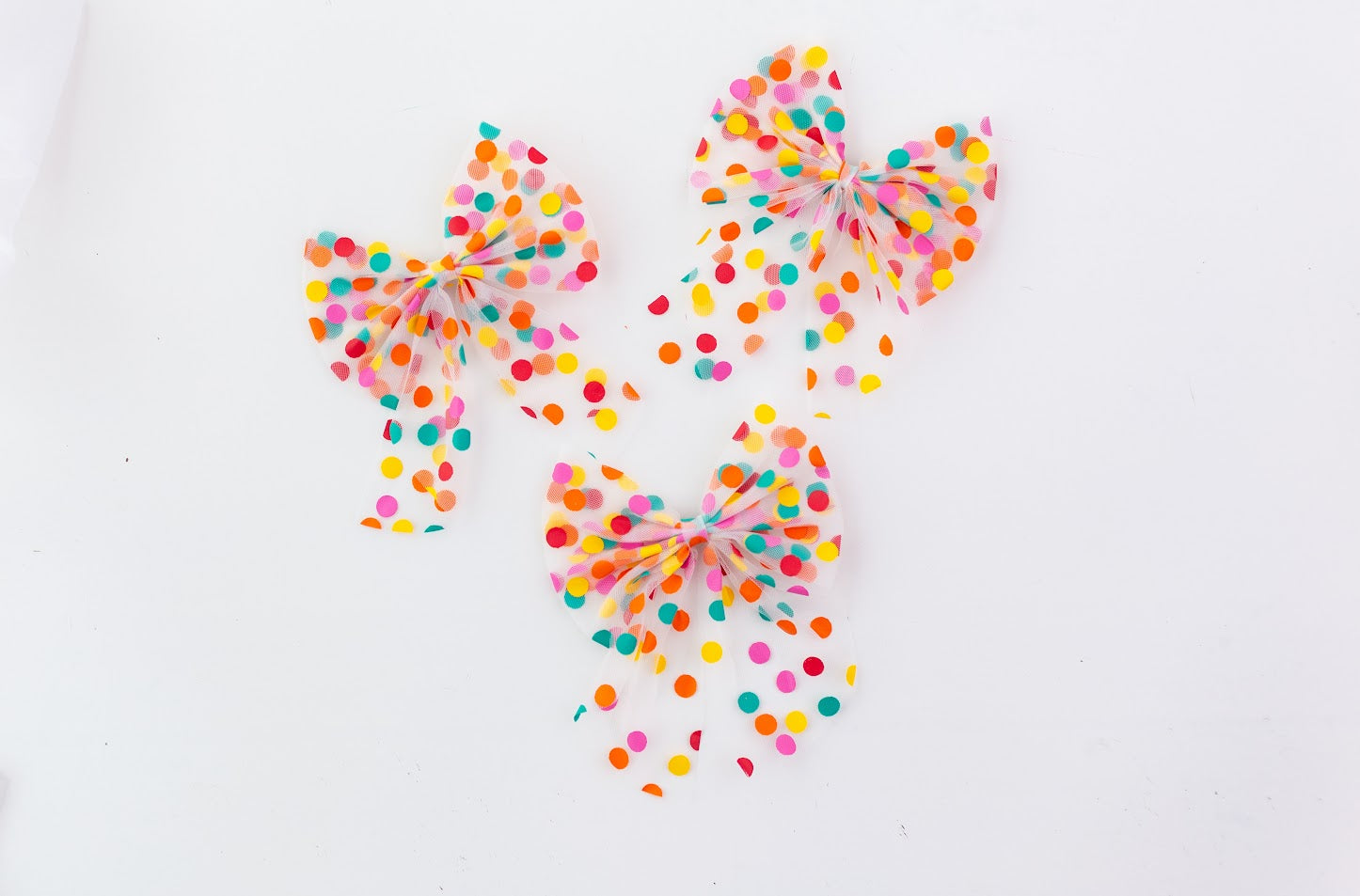 Tulle Hair Bow - Darling Dots