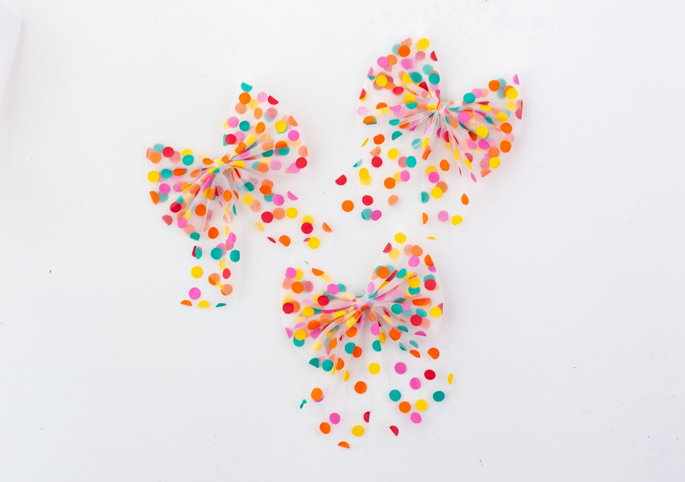 Tulle Hair Bow - Darling Dots