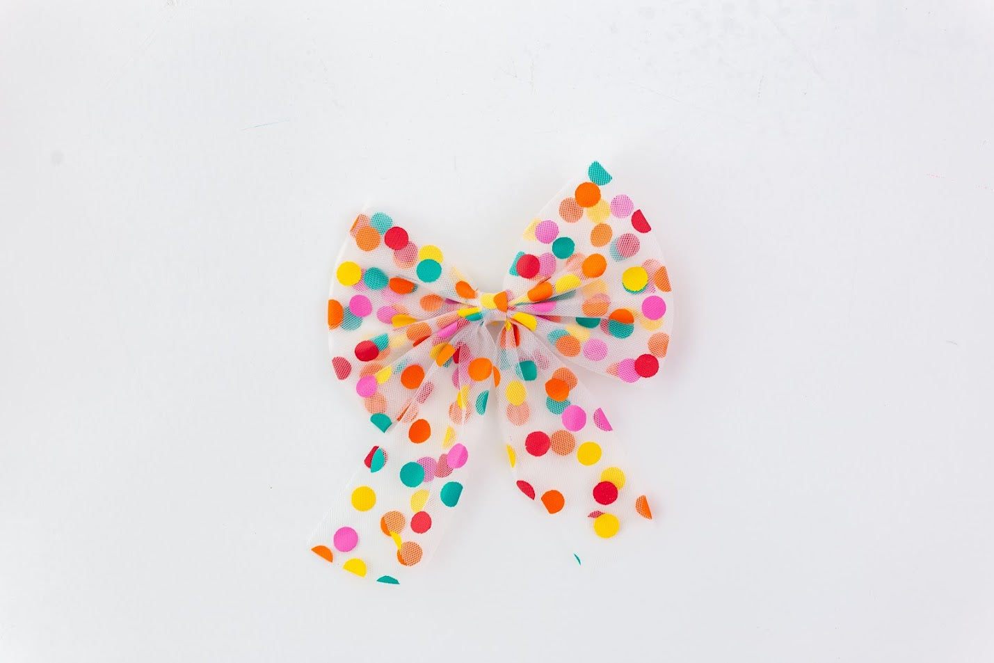 Tulle Hair Bow - Darling Dots