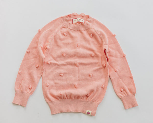 Pom Pom Sweater - Tickled Pink