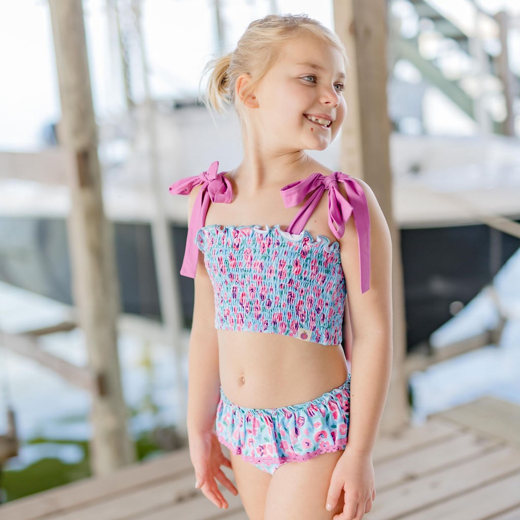 Waverly Shirred Swimsuit - Palm Cove