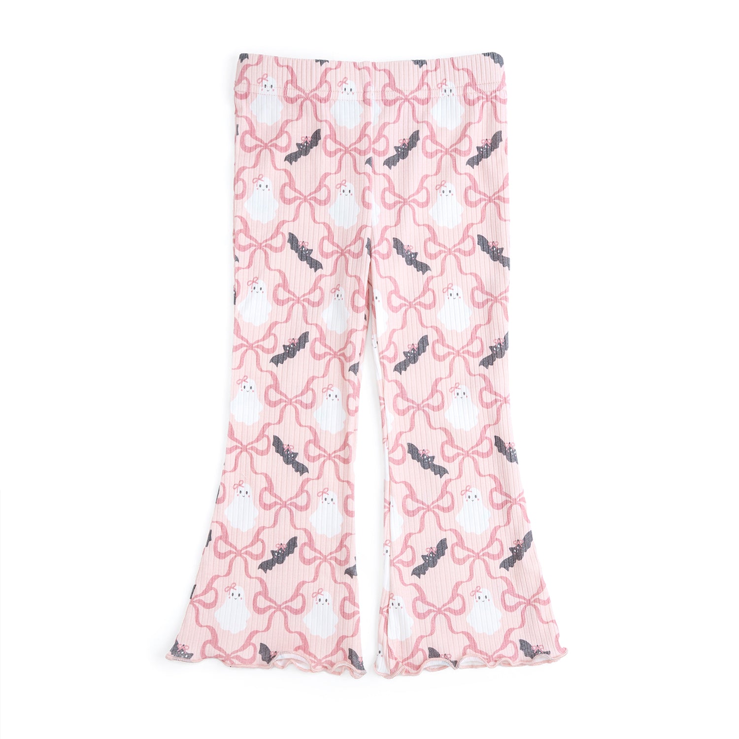 Sweet Wink Flare Legging - Bat And Ghost Trellis