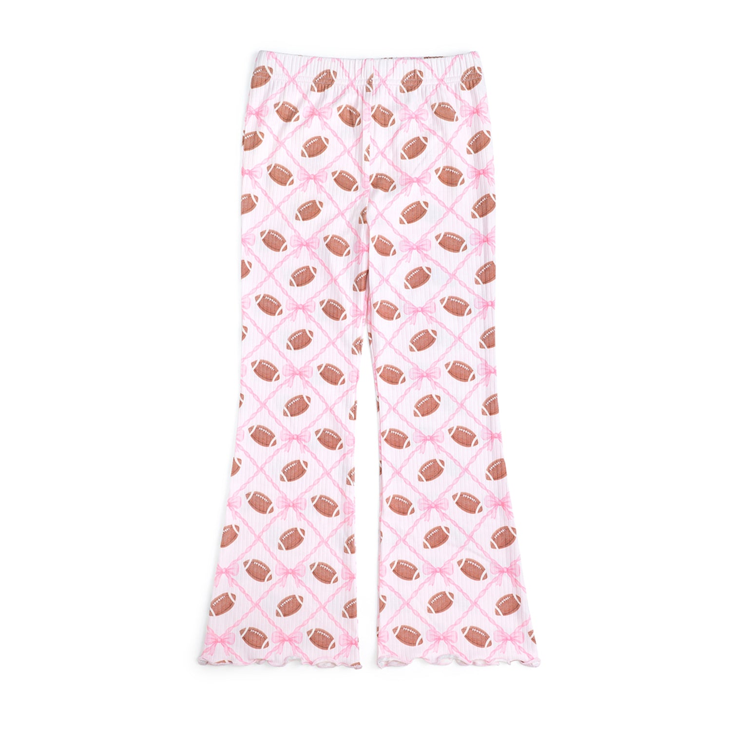 Sweet Wink Flare Legging - Football Trellis
