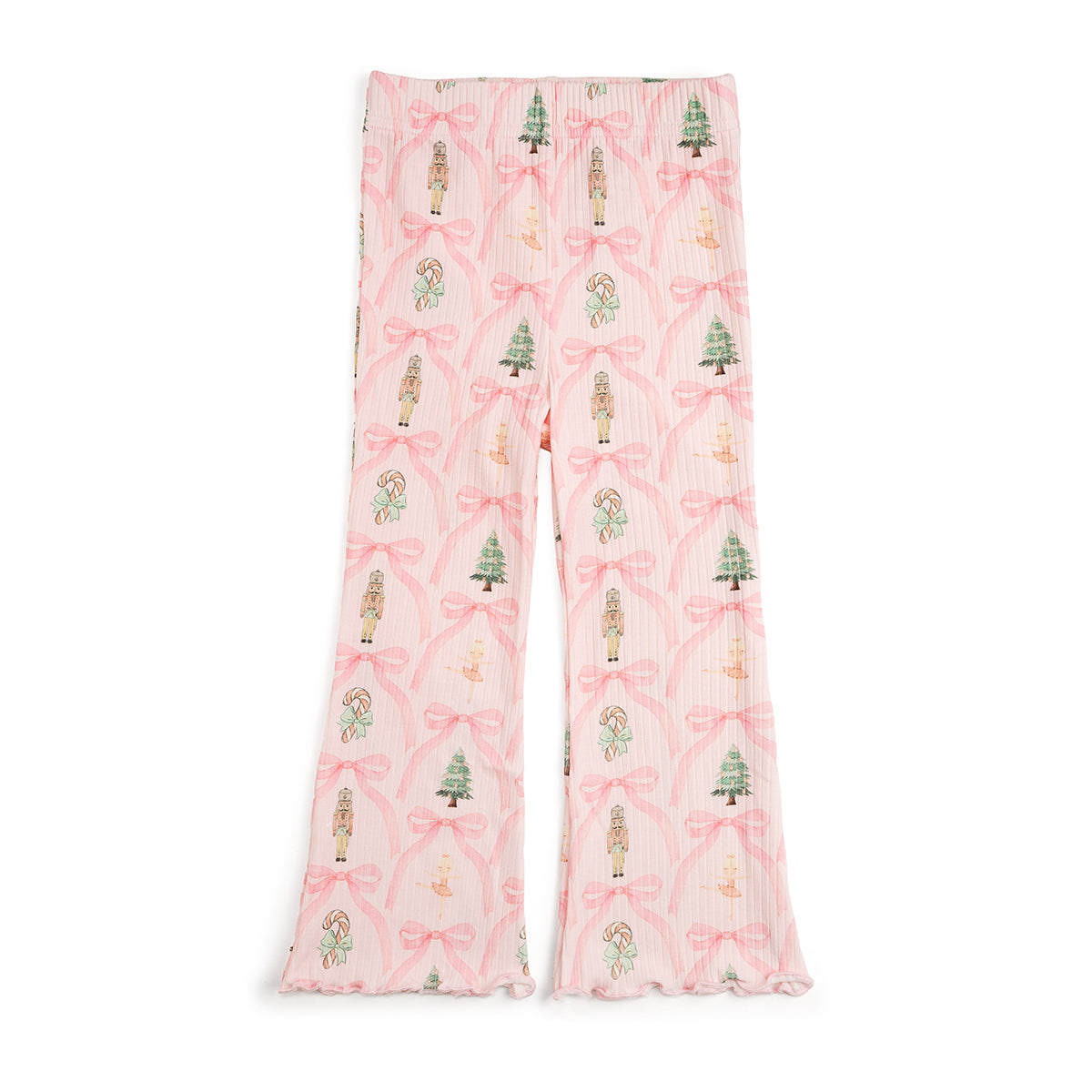 Sweet Wink Flare Legging - Nutcracker Trellis Christmas