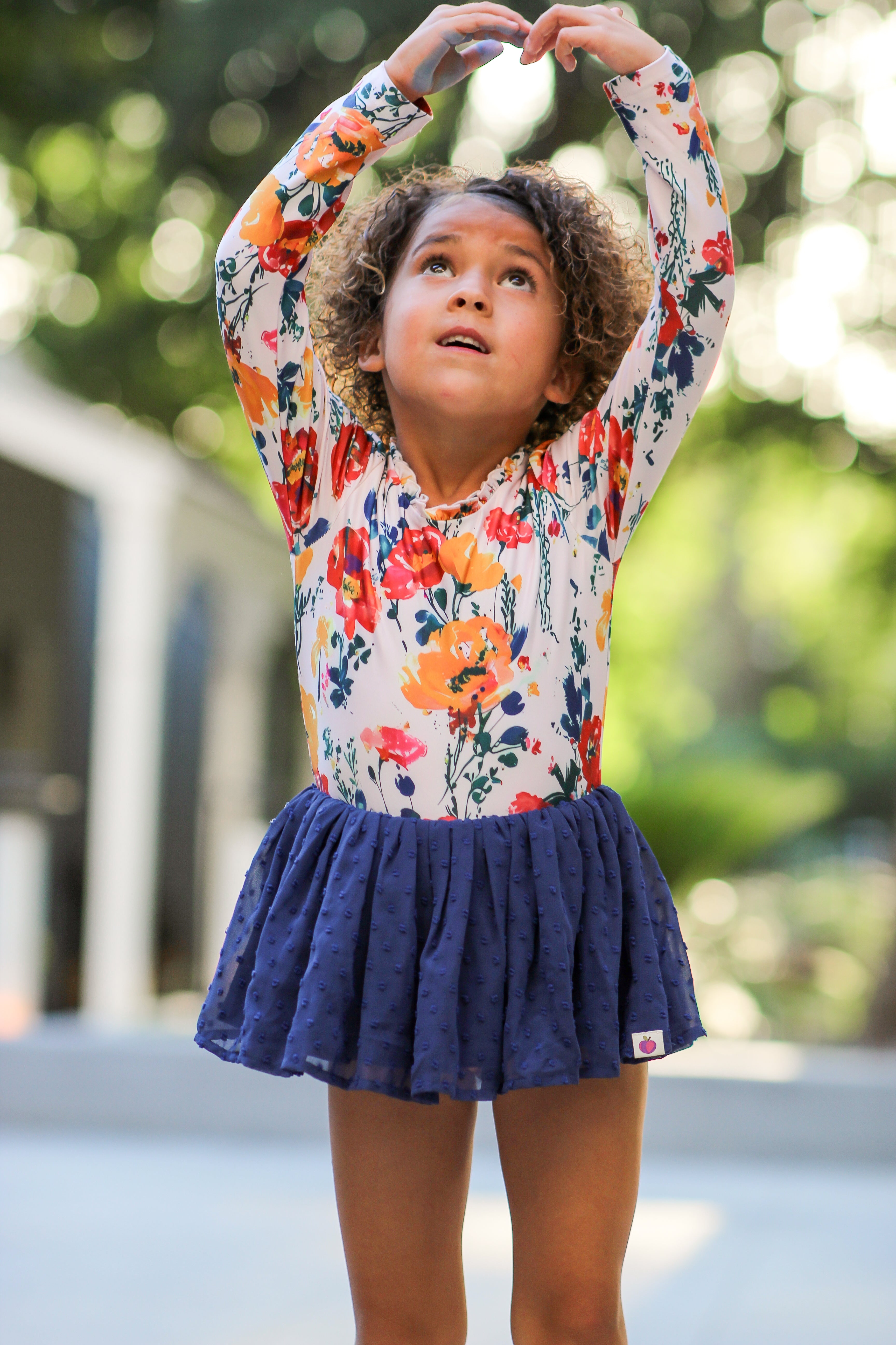 Farrah Clipdot Leotard - Ink & Aura