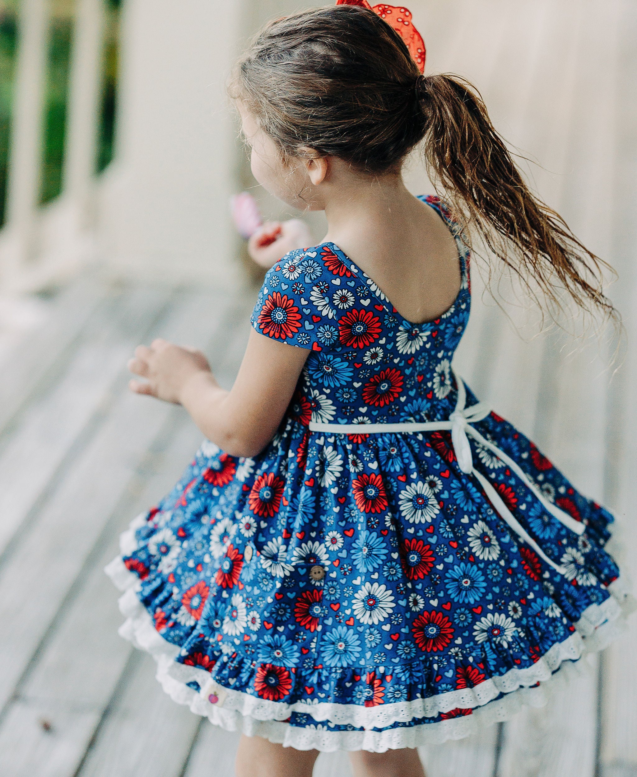 Myra Knit Dress - Star Spangled Bloom