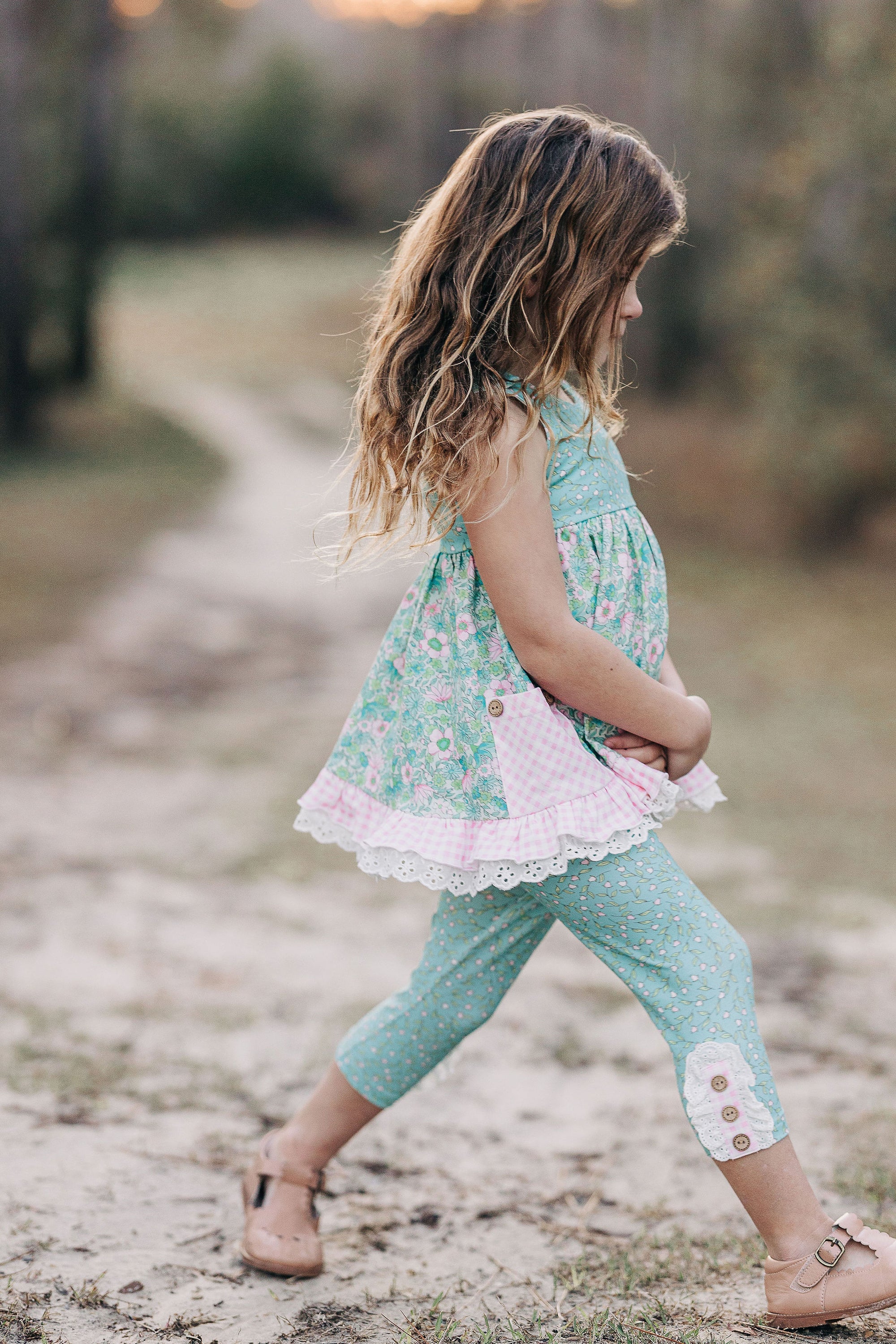 Paige Play Set Red, White & Bloom Floral