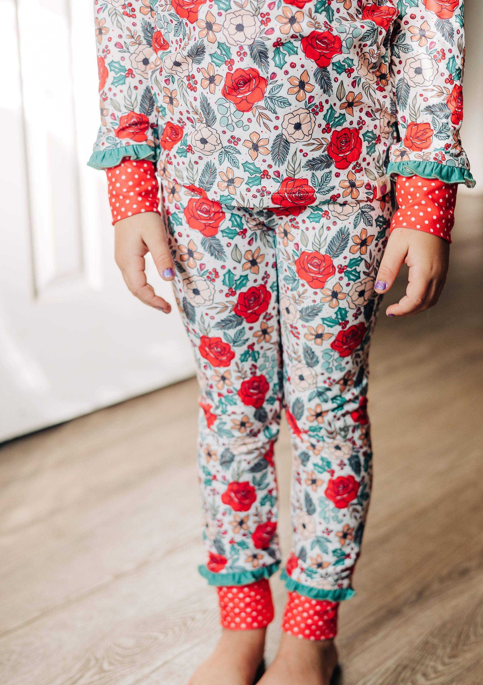 Loungewear Set - Jingle Bell Blooms