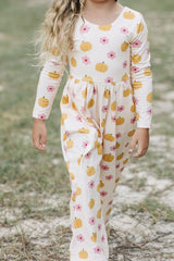 Ivy Romper - Petal Patch Pumpkin