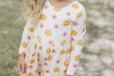 Ivy Romper - Petal Patch Pumpkin