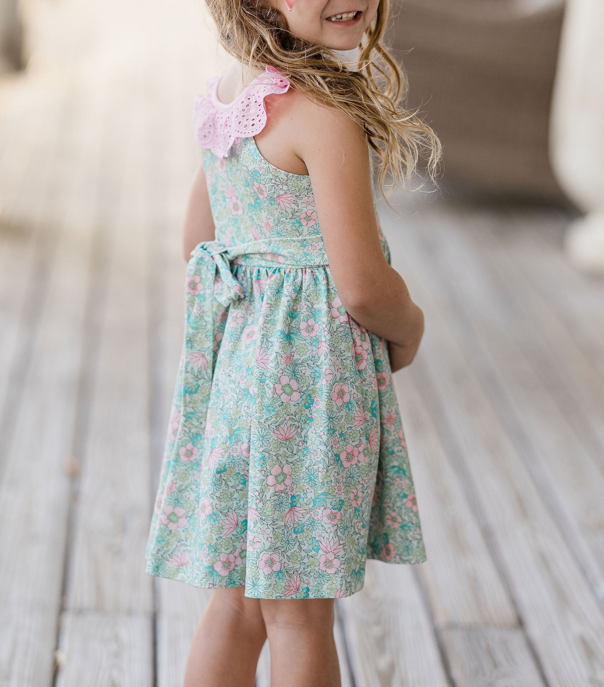 Penelope Knit Dress - Rose Water Blossom