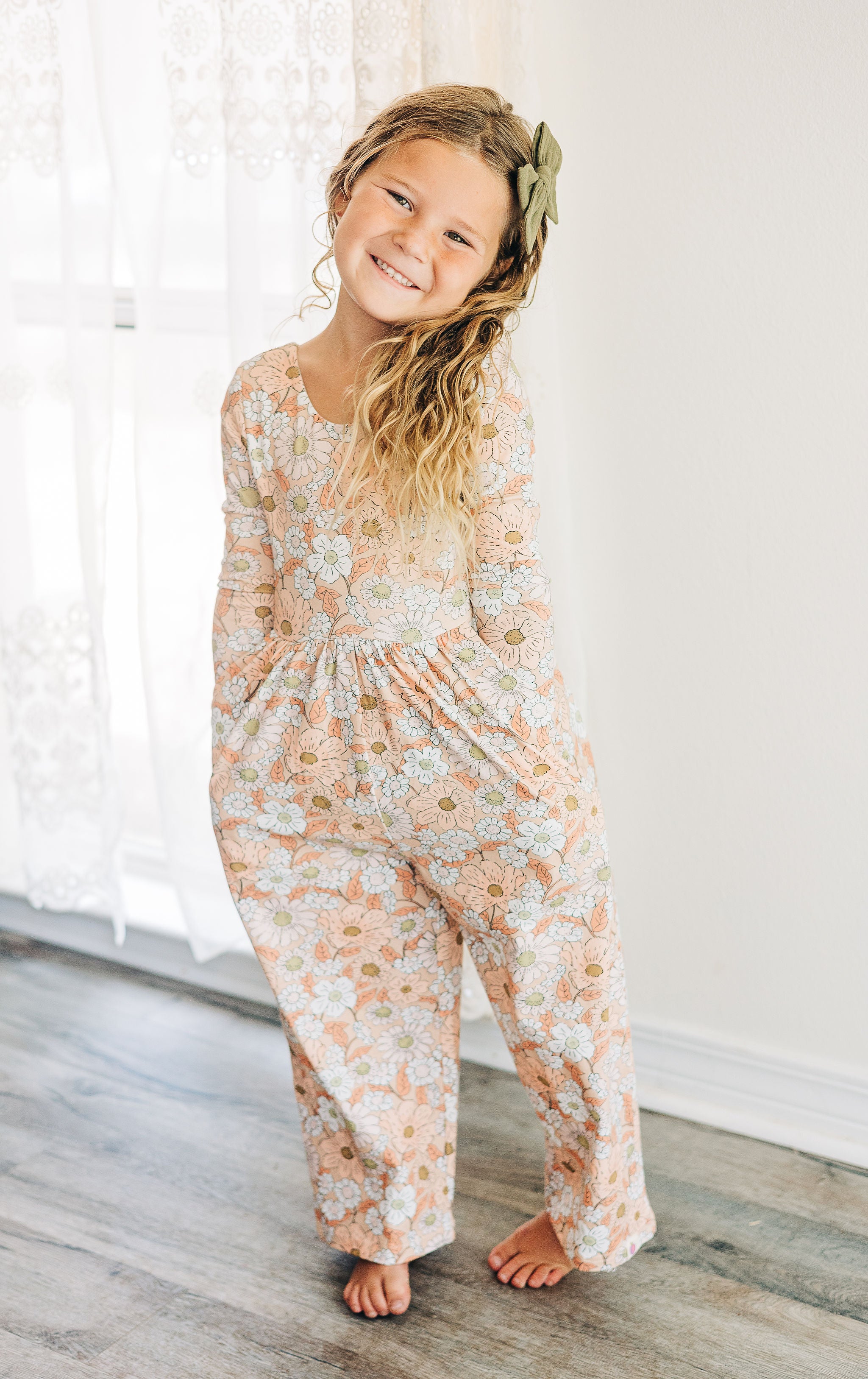 Ivy Romper - Golden Apricot