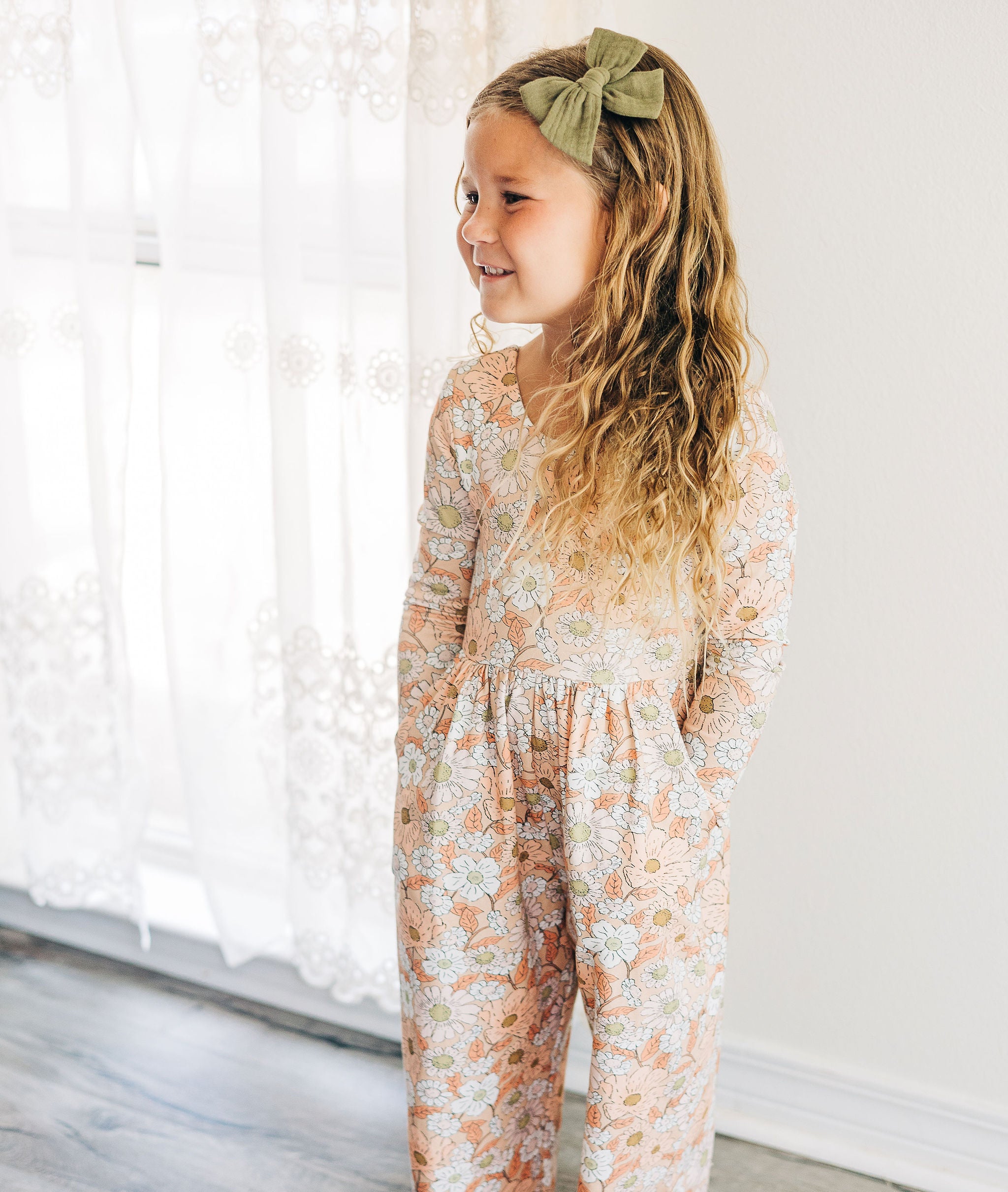 Ivy Romper - Golden Apricot