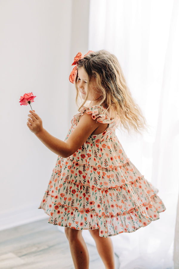 Brielle Shimmer Dress - Blooming Love