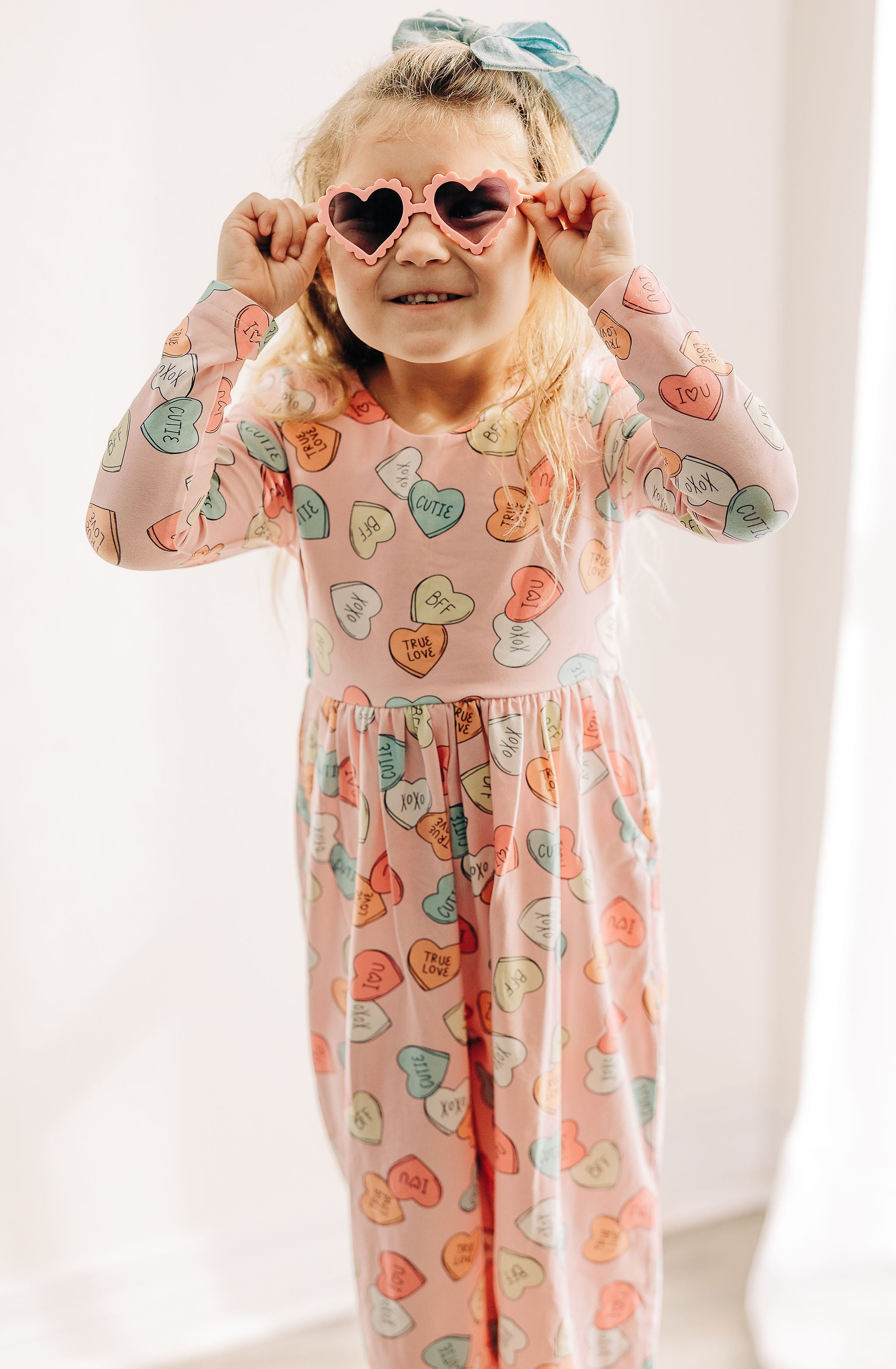 Ivy Romper - Candy Heart