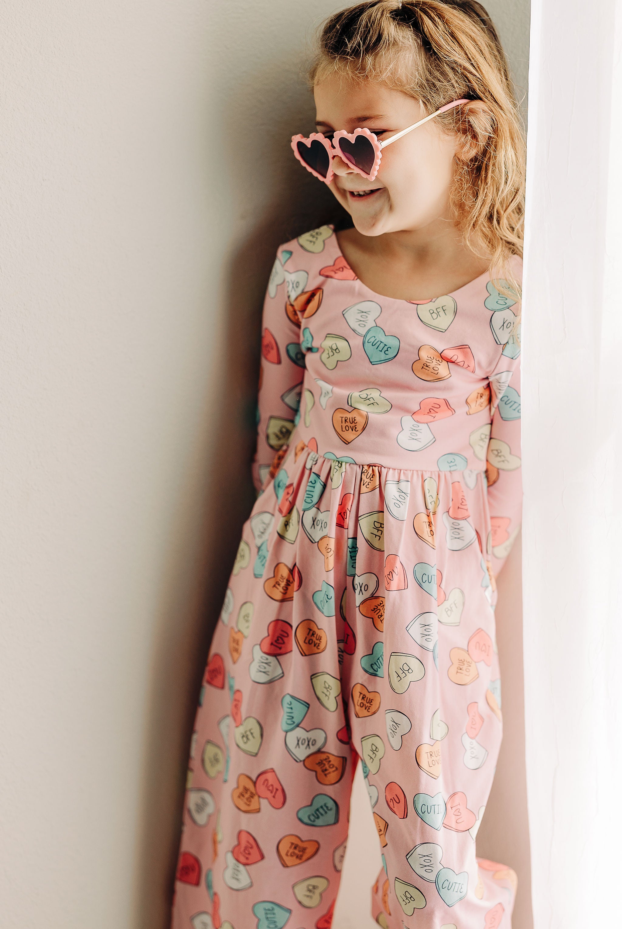 Ivy Romper - Candy Heart