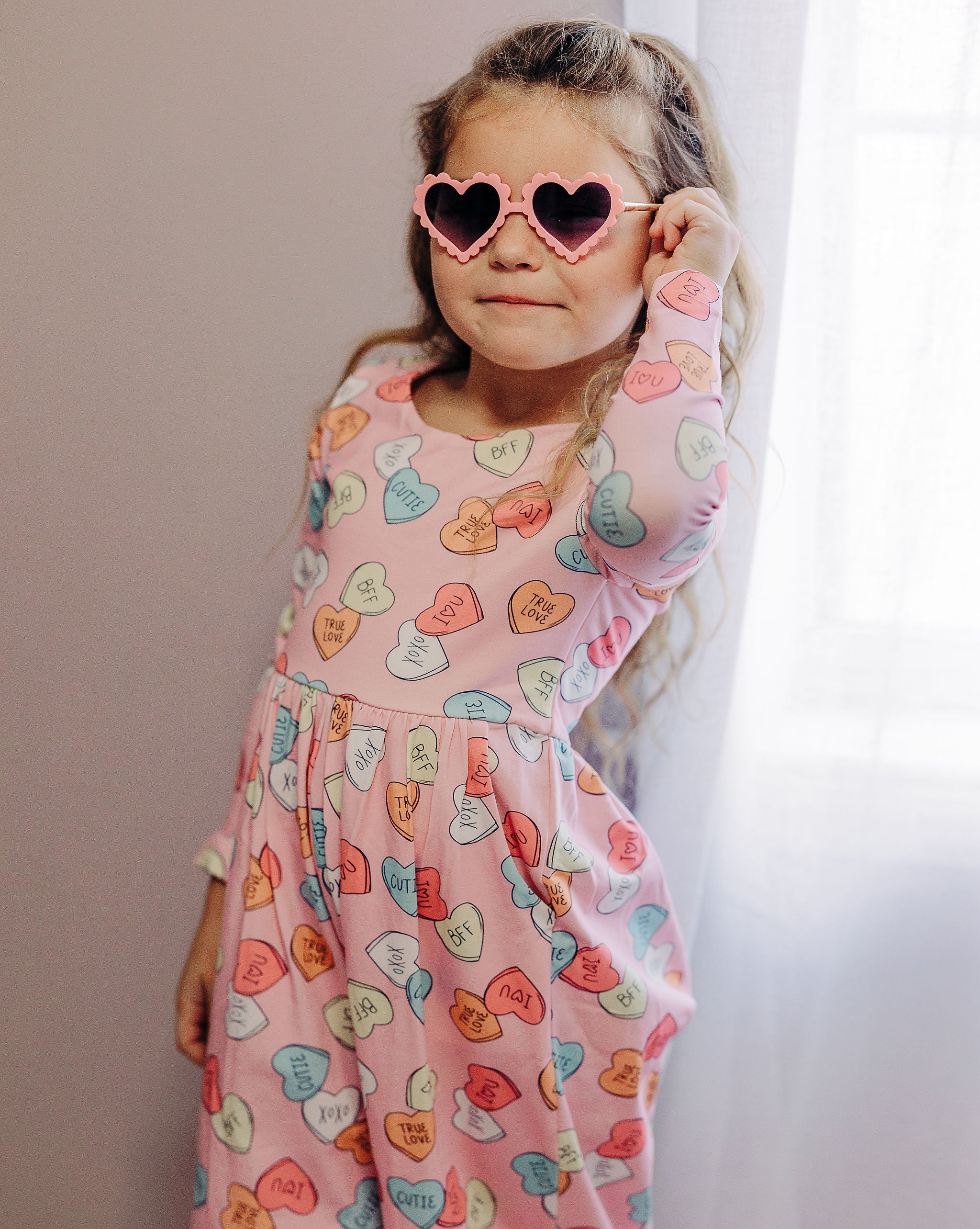 Ivy Romper - Candy Heart