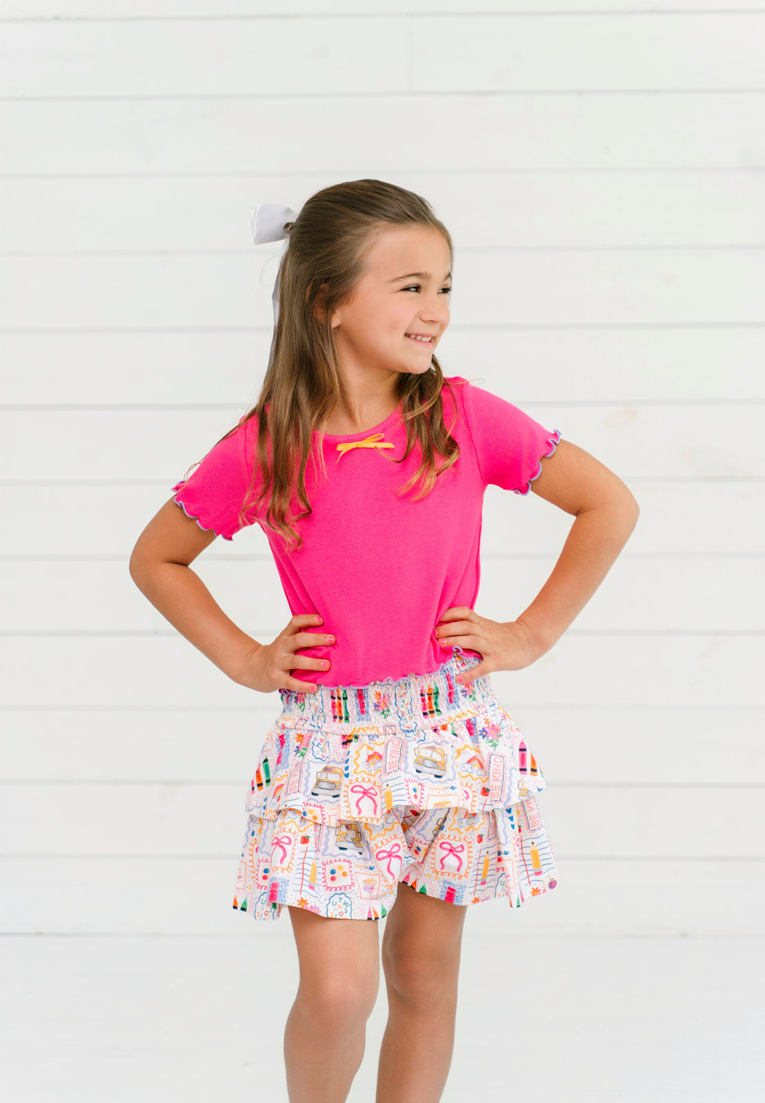 Lettuce Edge Top - Schoolyard Charm (Runs Small)