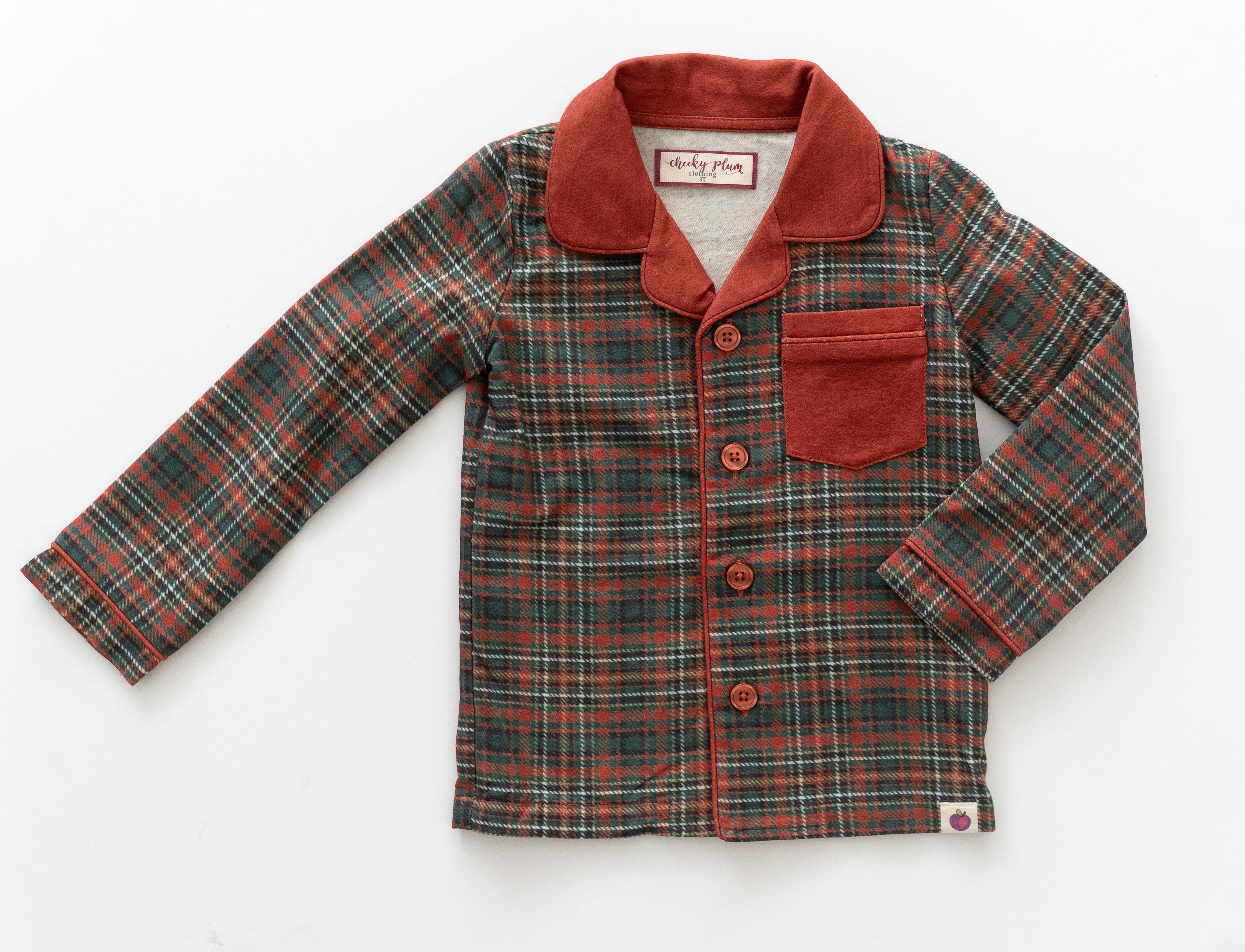 Boy's Flannel Loungewear Set - Snowberry (Pre-Order)