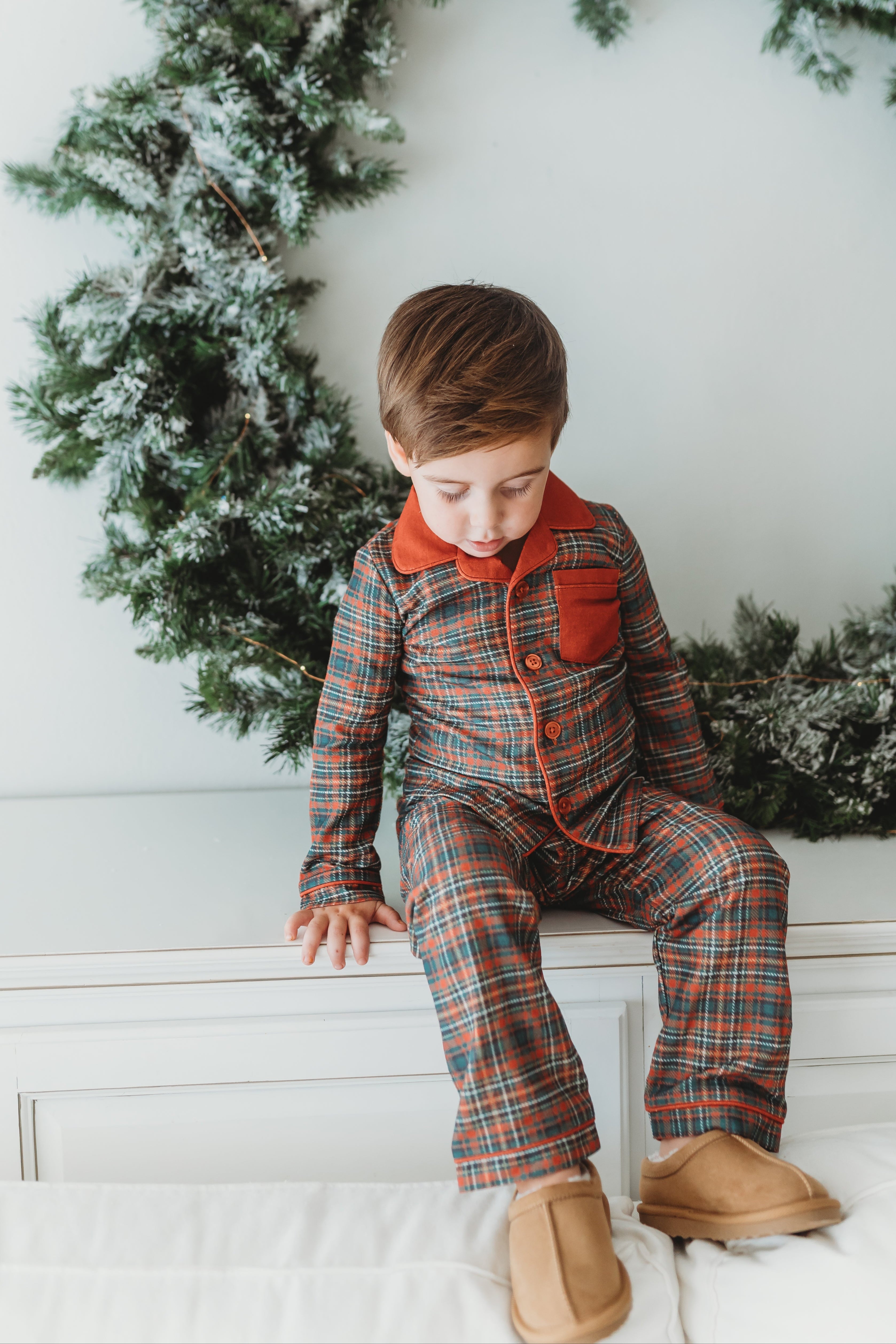 Boy's Flannel Loungewear Set - Snowberry (Pre-Order)