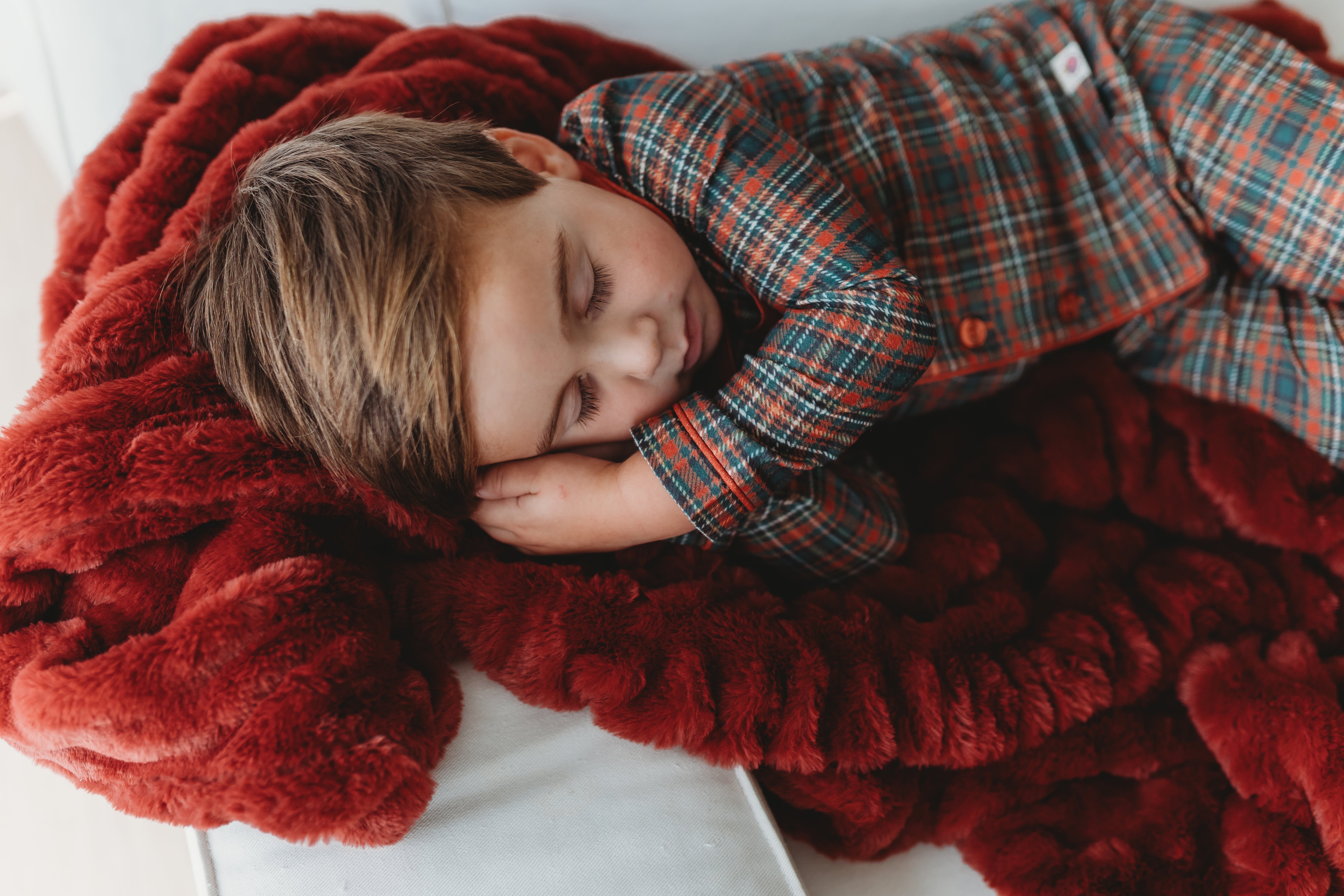 Boy's Flannel Loungewear Set - Snowberry (Pre-Order)