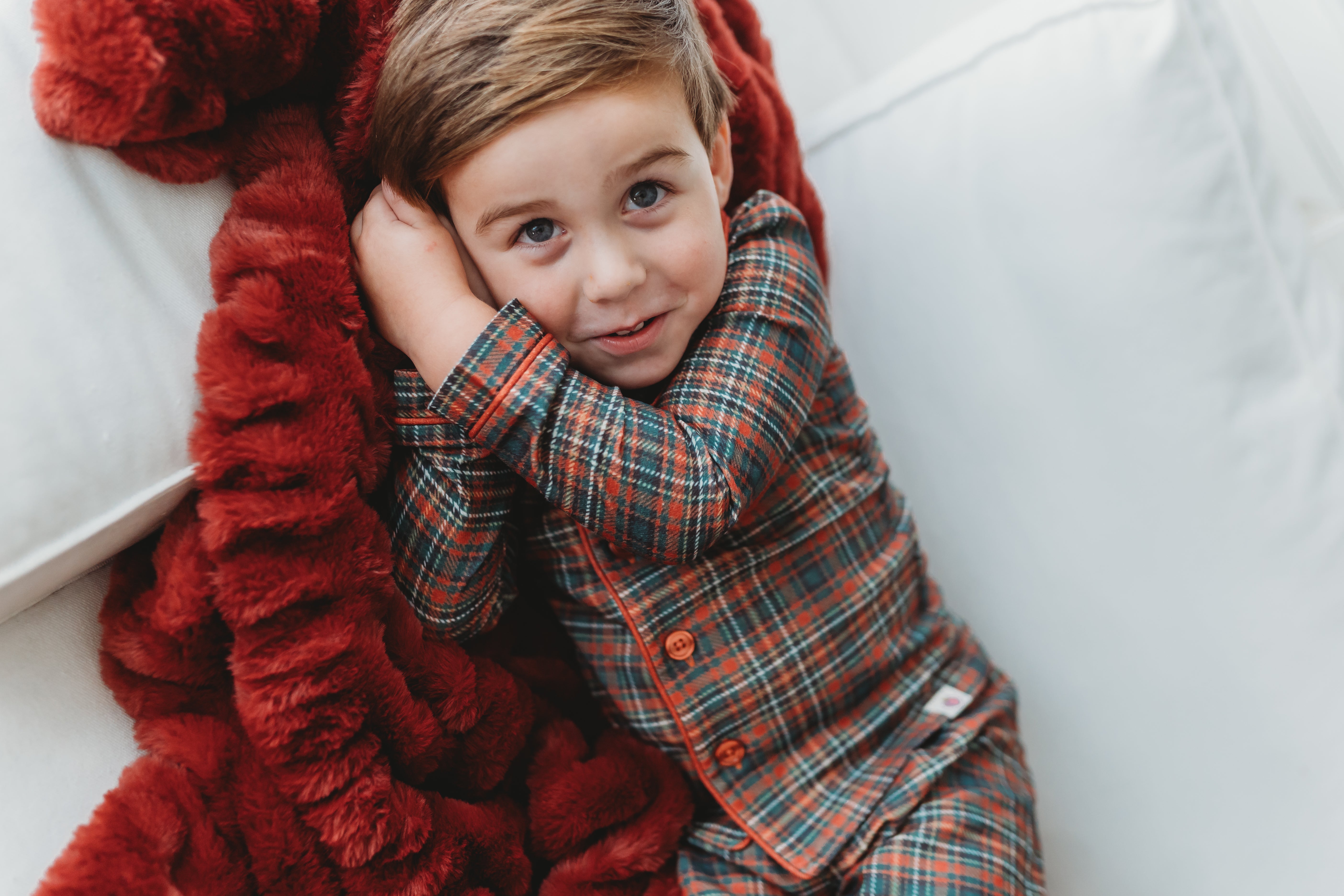 Boy's Flannel Loungewear Set - Snowberry (Pre-Order)