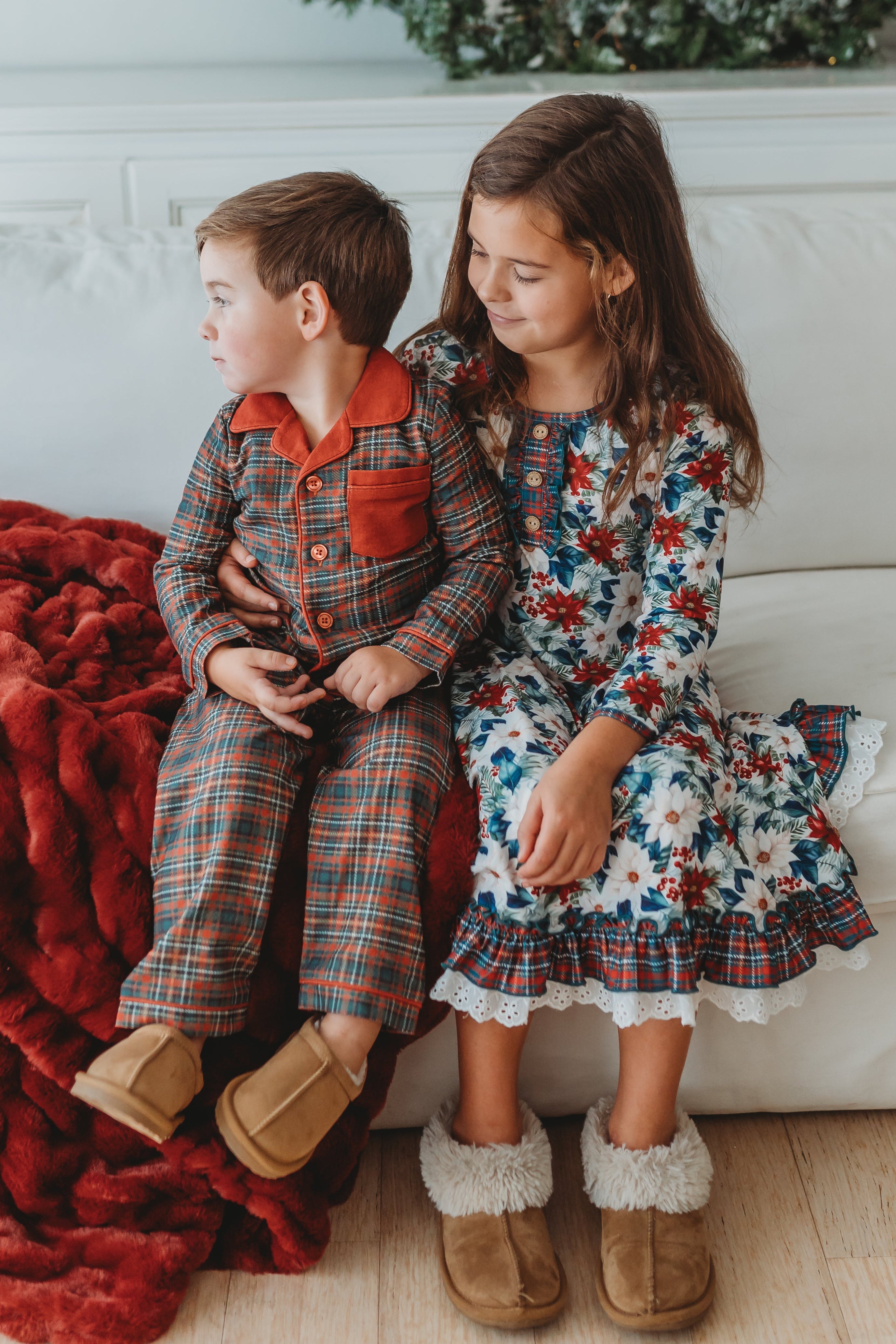 Boy's Flannel Loungewear Set - Snowberry (Pre-Order)