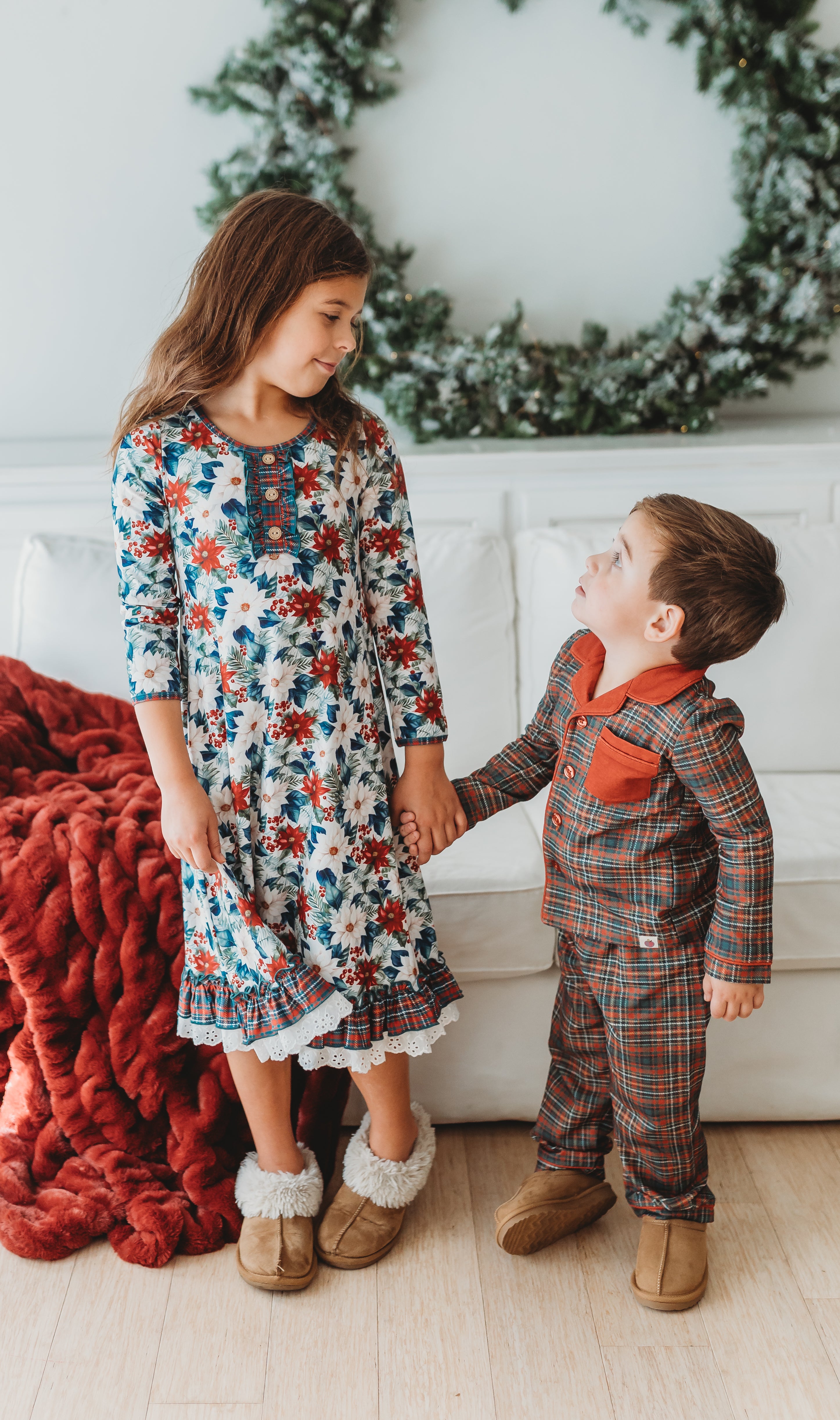 Boy's Flannel Loungewear Set - Snowberry (Pre-Order)