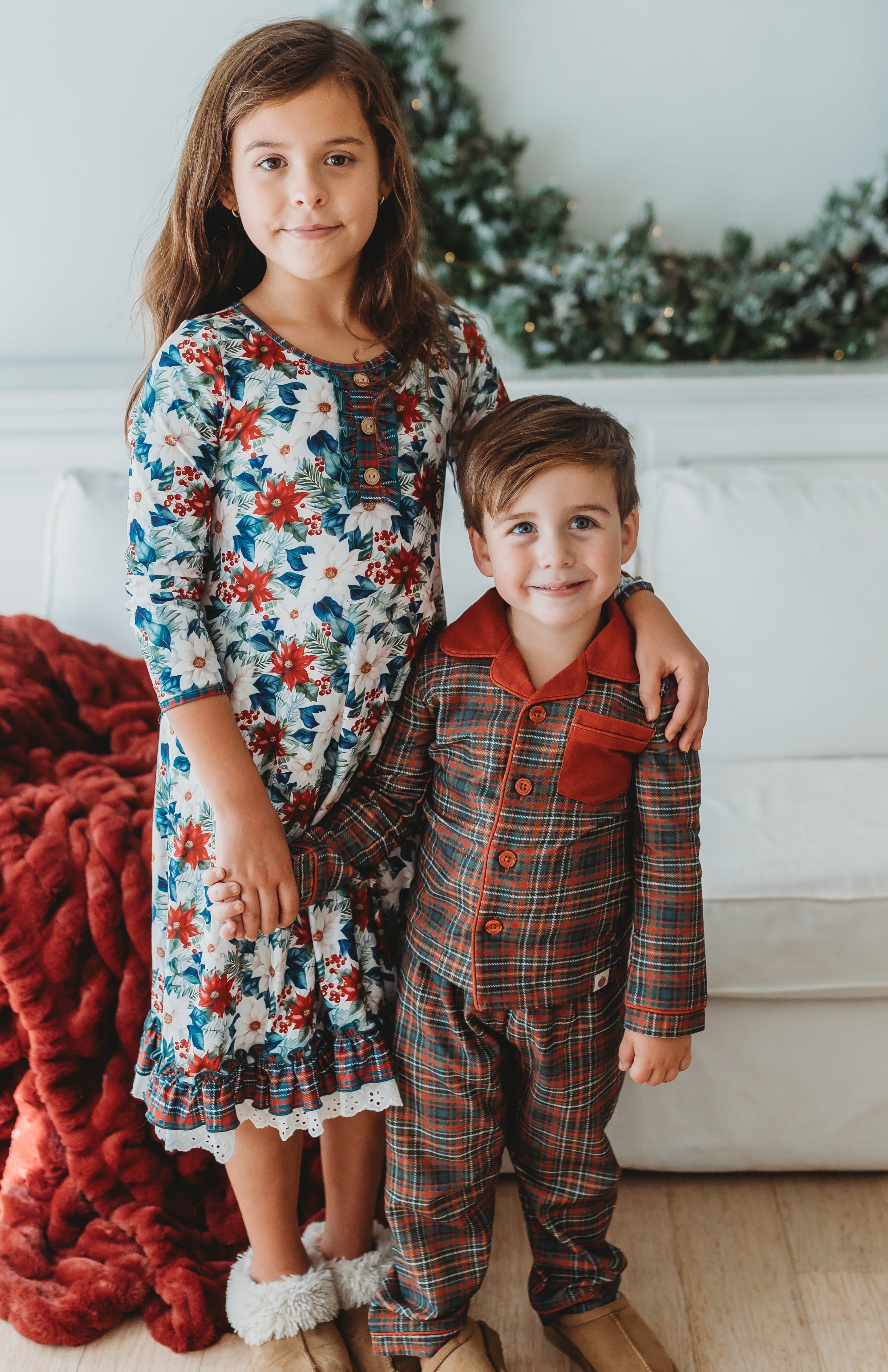 Boy's Flannel Loungewear Set - Snowberry (Pre-Order)