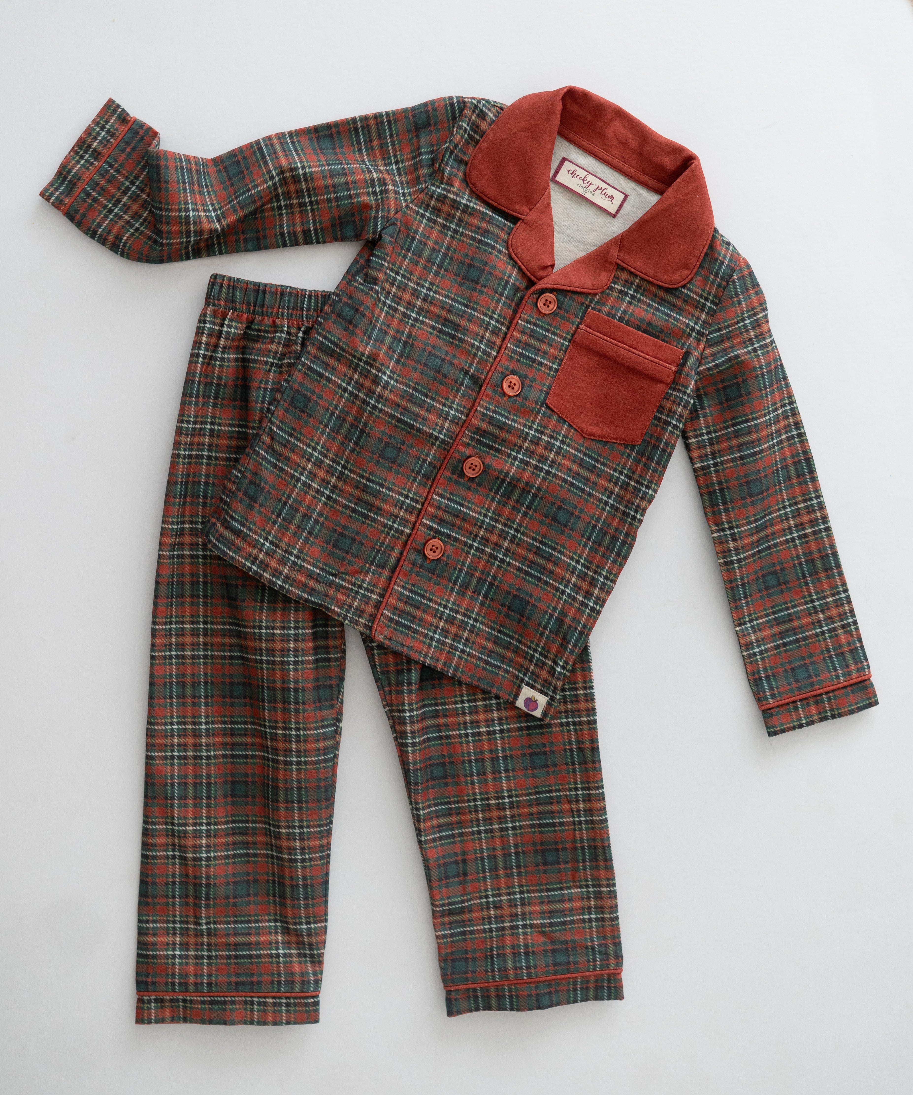 Boy's Flannel Loungewear Set - Snowberry (Pre-Order)