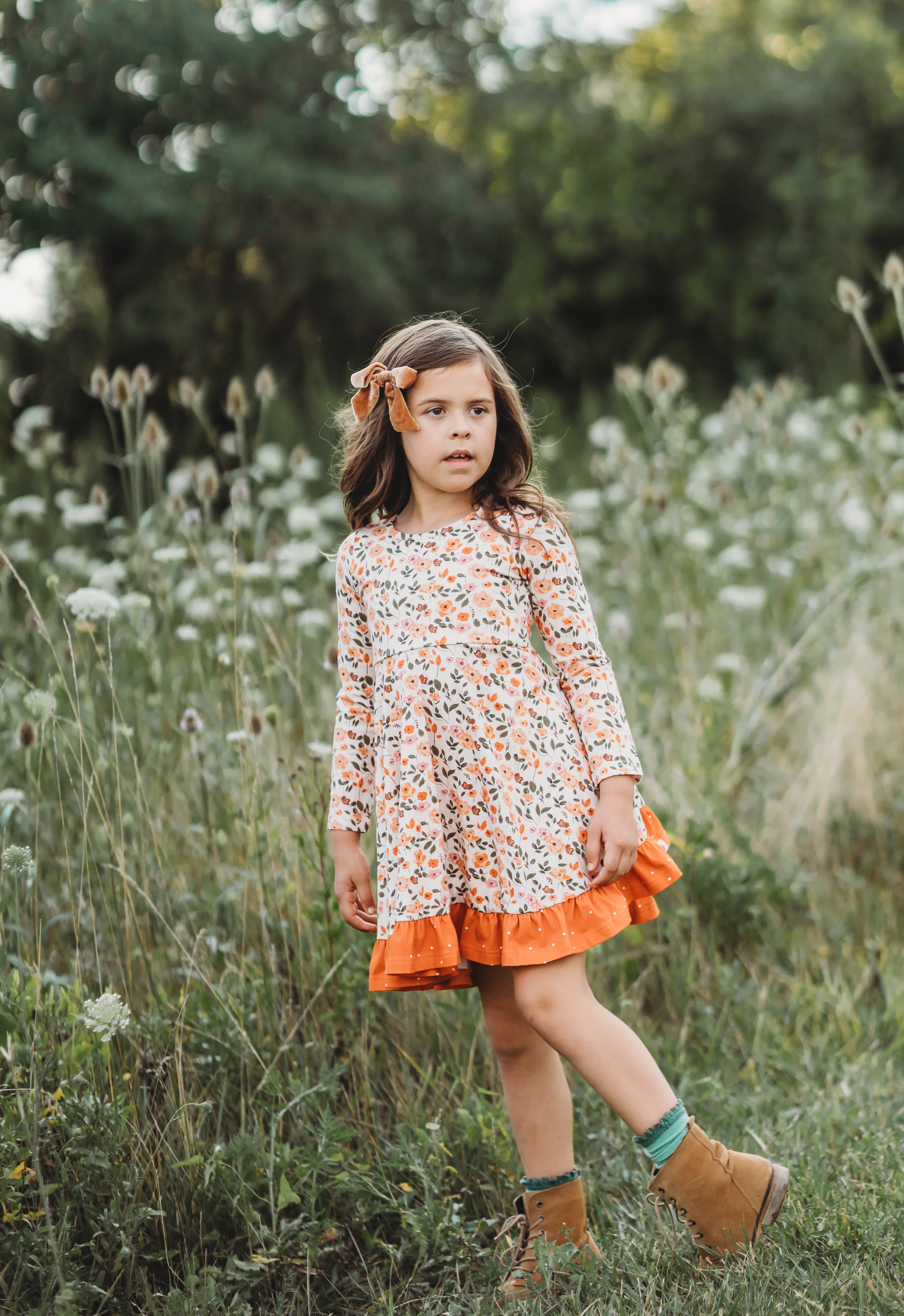 Elara Knit Dress - Harvest Bloom