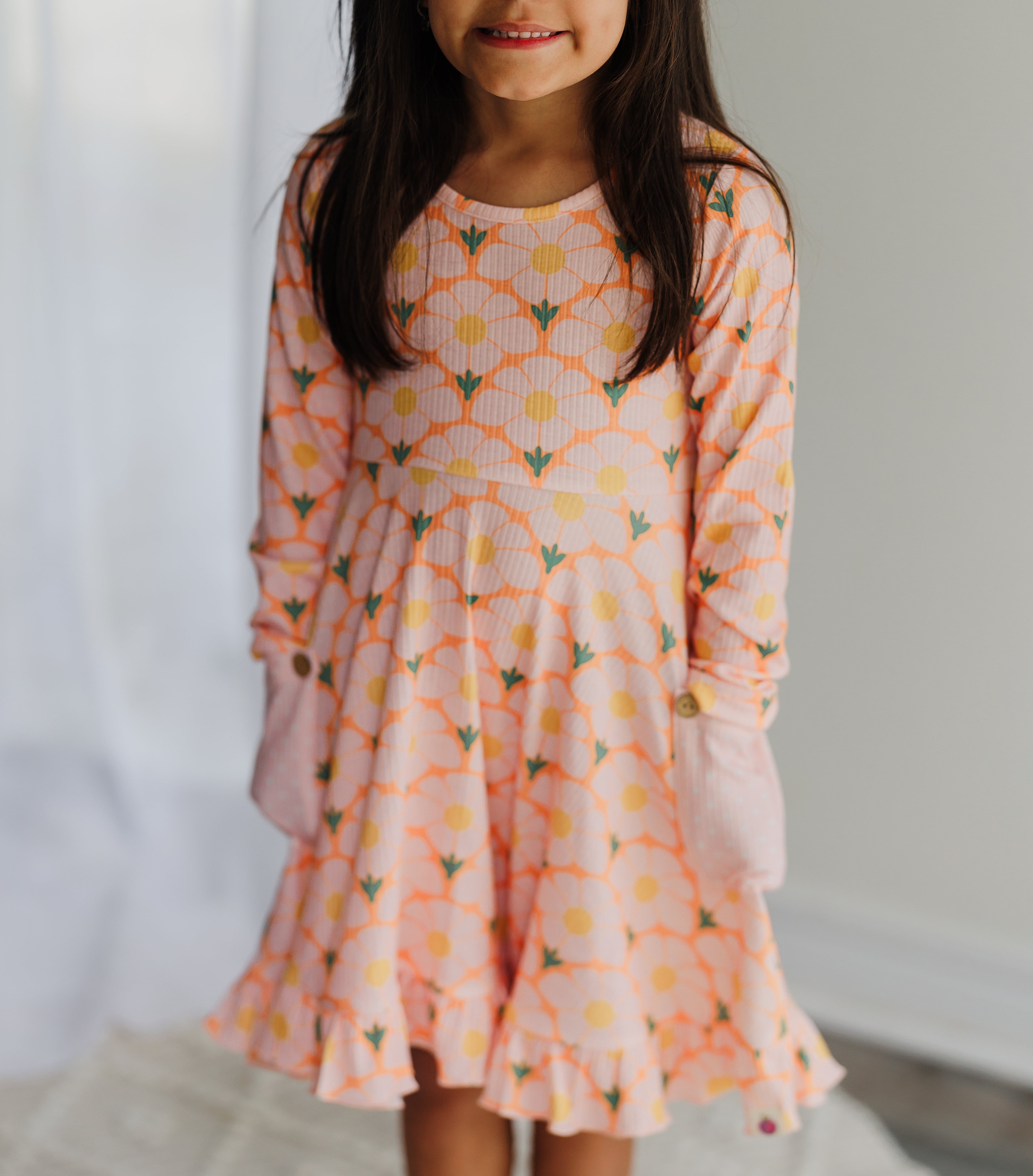 Elara Knit Dress - Flower Era