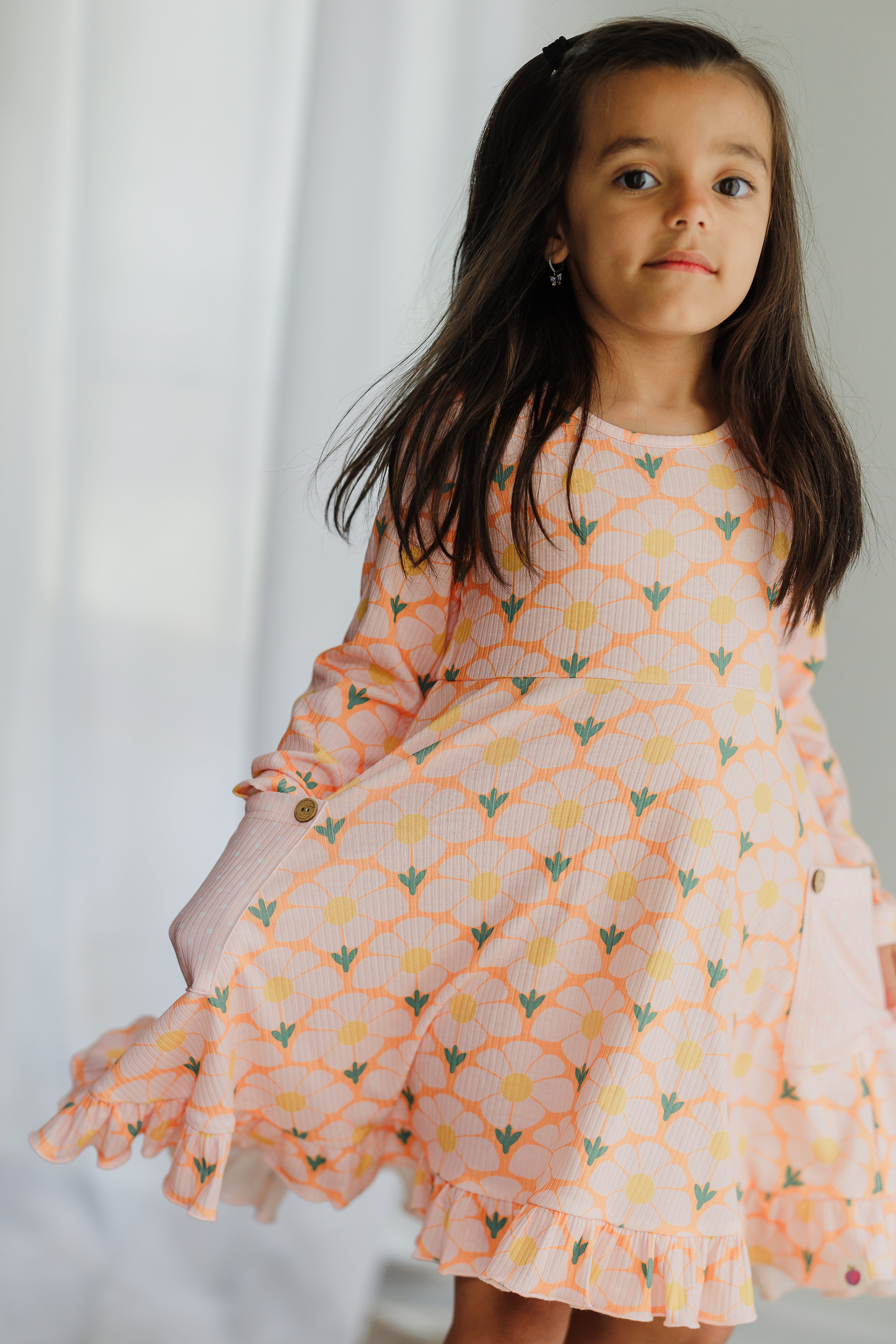 Elara Knit Dress - Flower Era