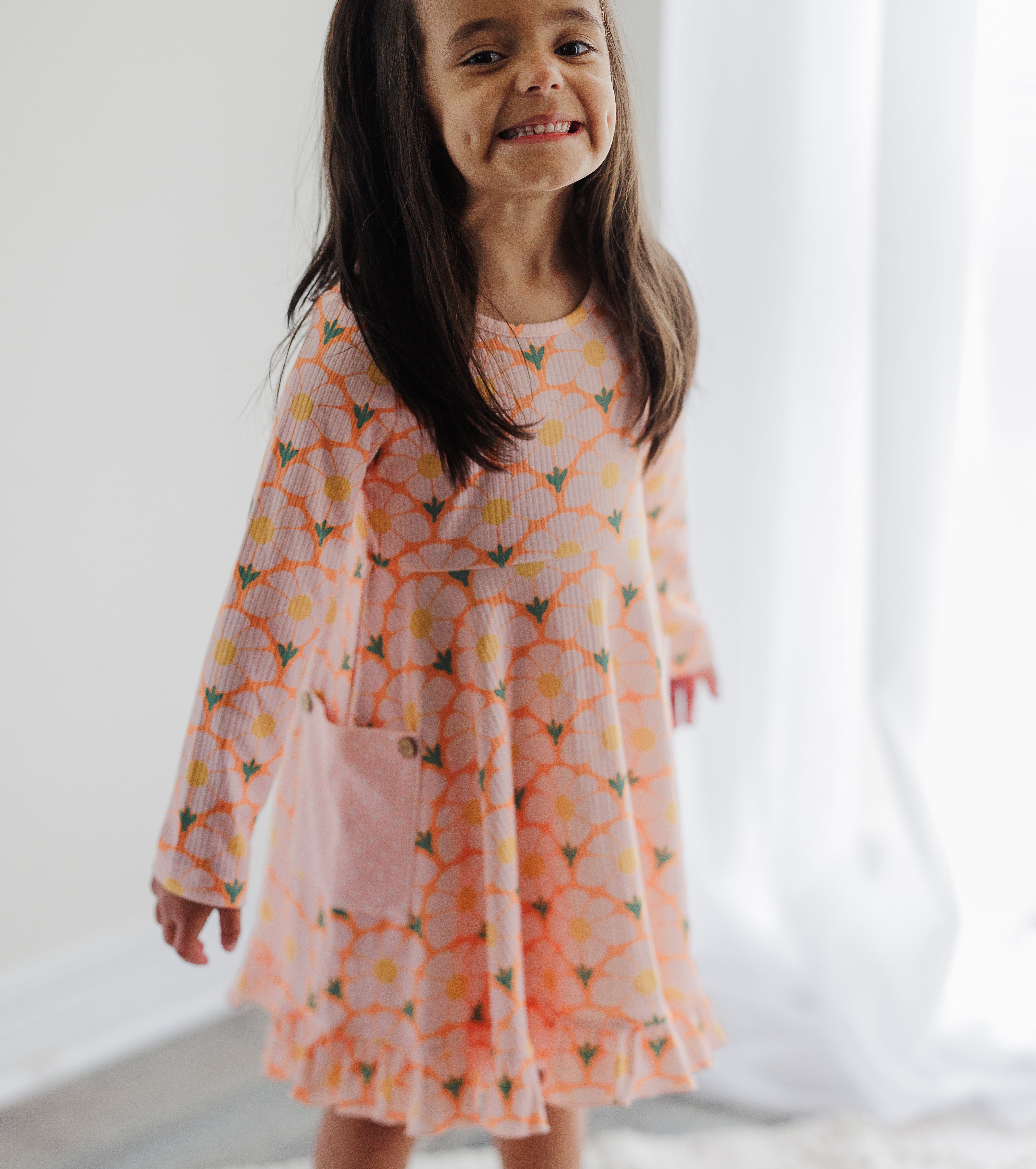 Elara Knit Dress - Flower Era