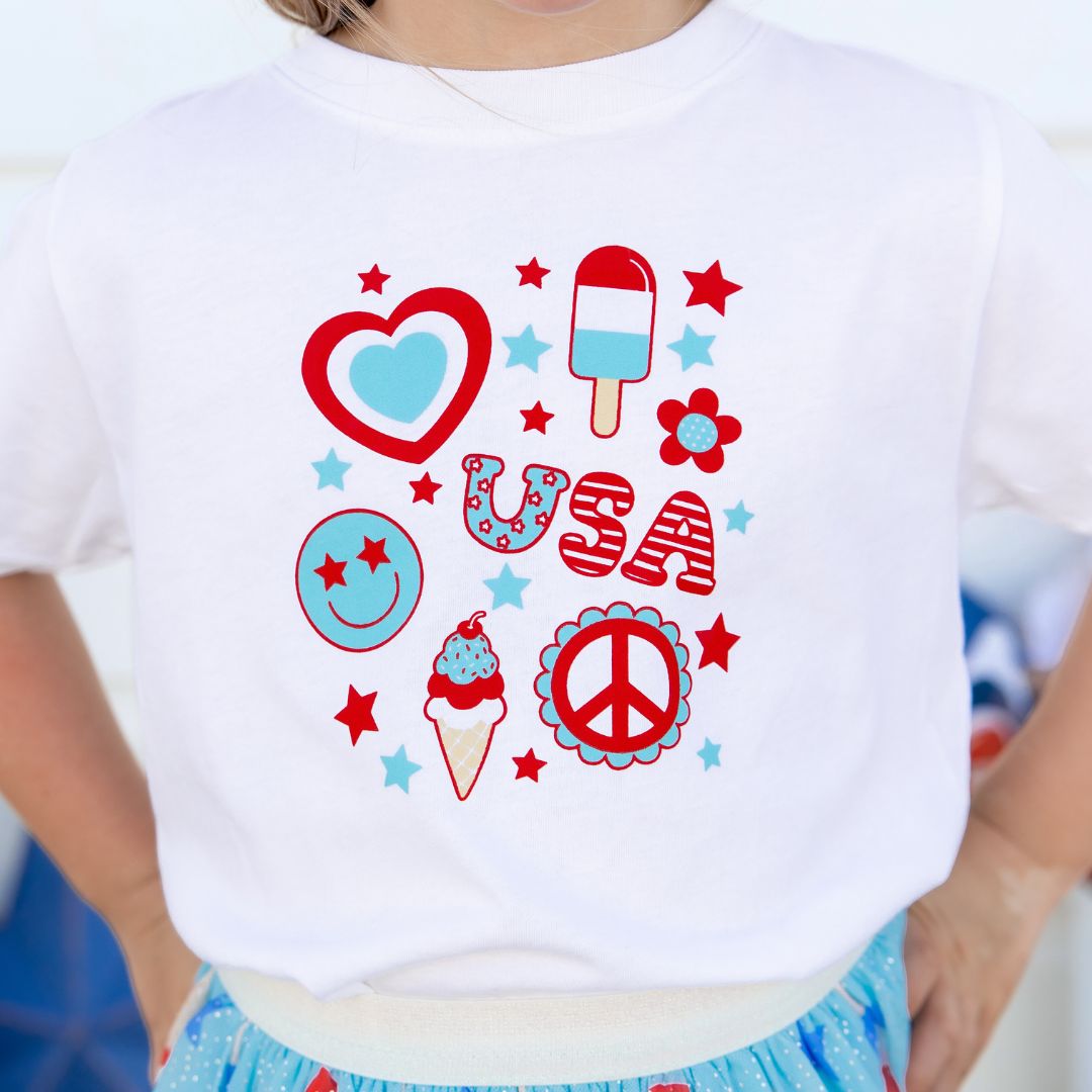 Sweet Wink Doodle Shirt - 4th of July
