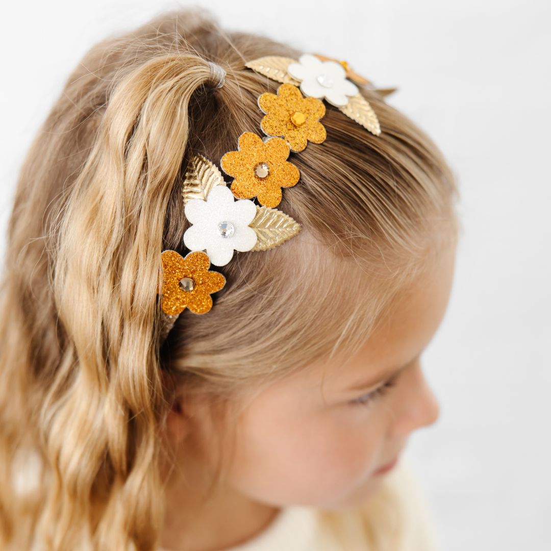 Sweet Wink Headband - Boho Floral Glitter